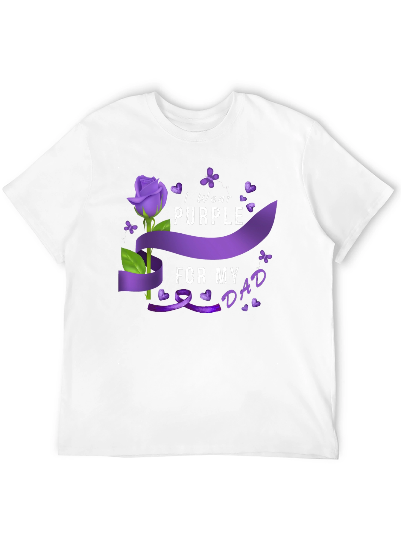 I Wear Purple for My Dad T-Shirt