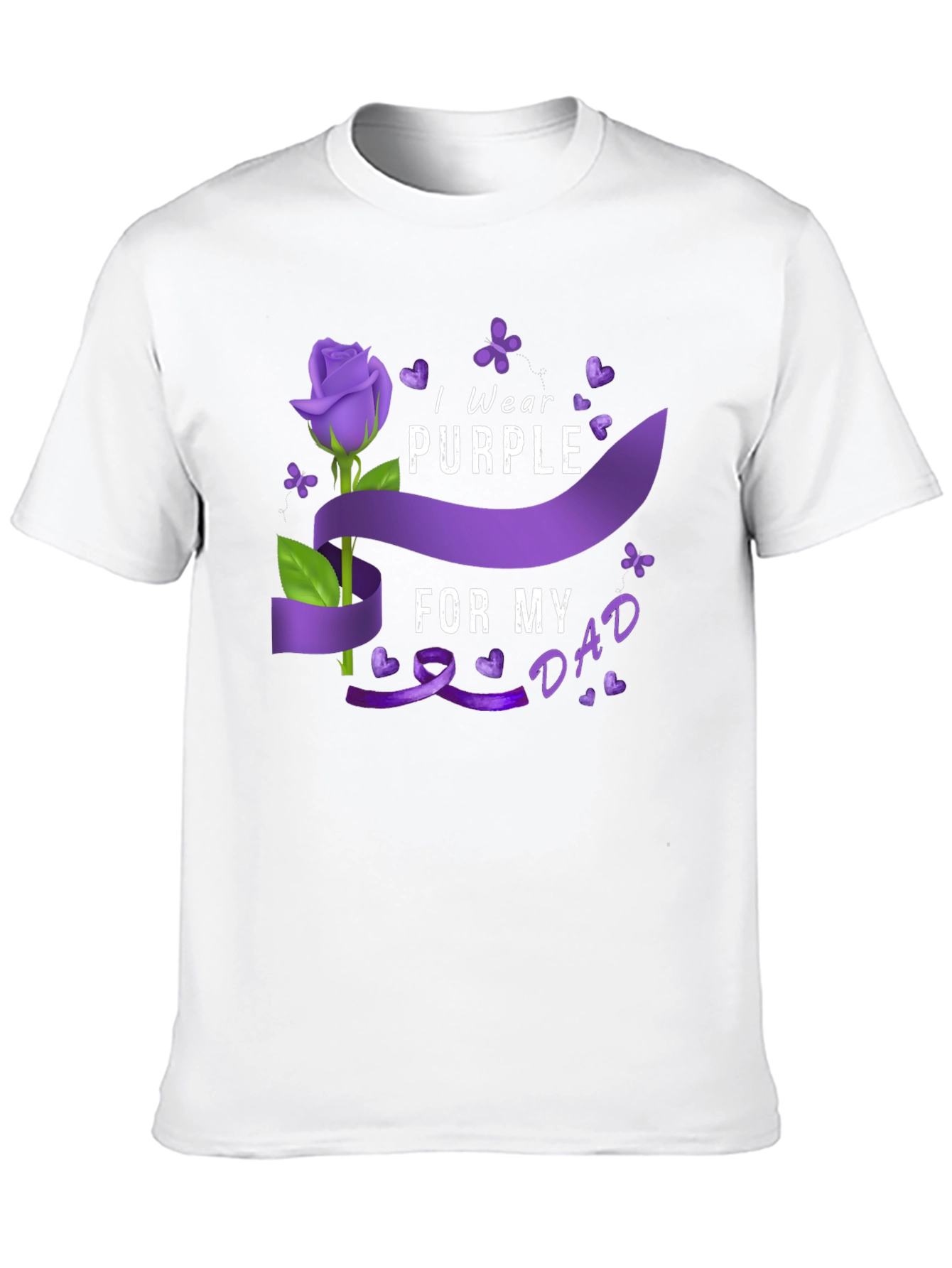 I Wear Purple for My Dad T-Shirt