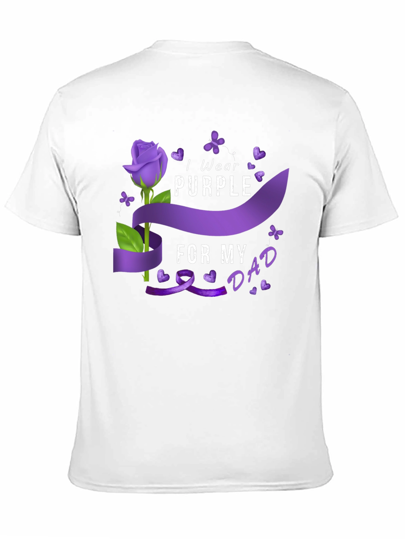 I Wear Purple for My Dad T-Shirt