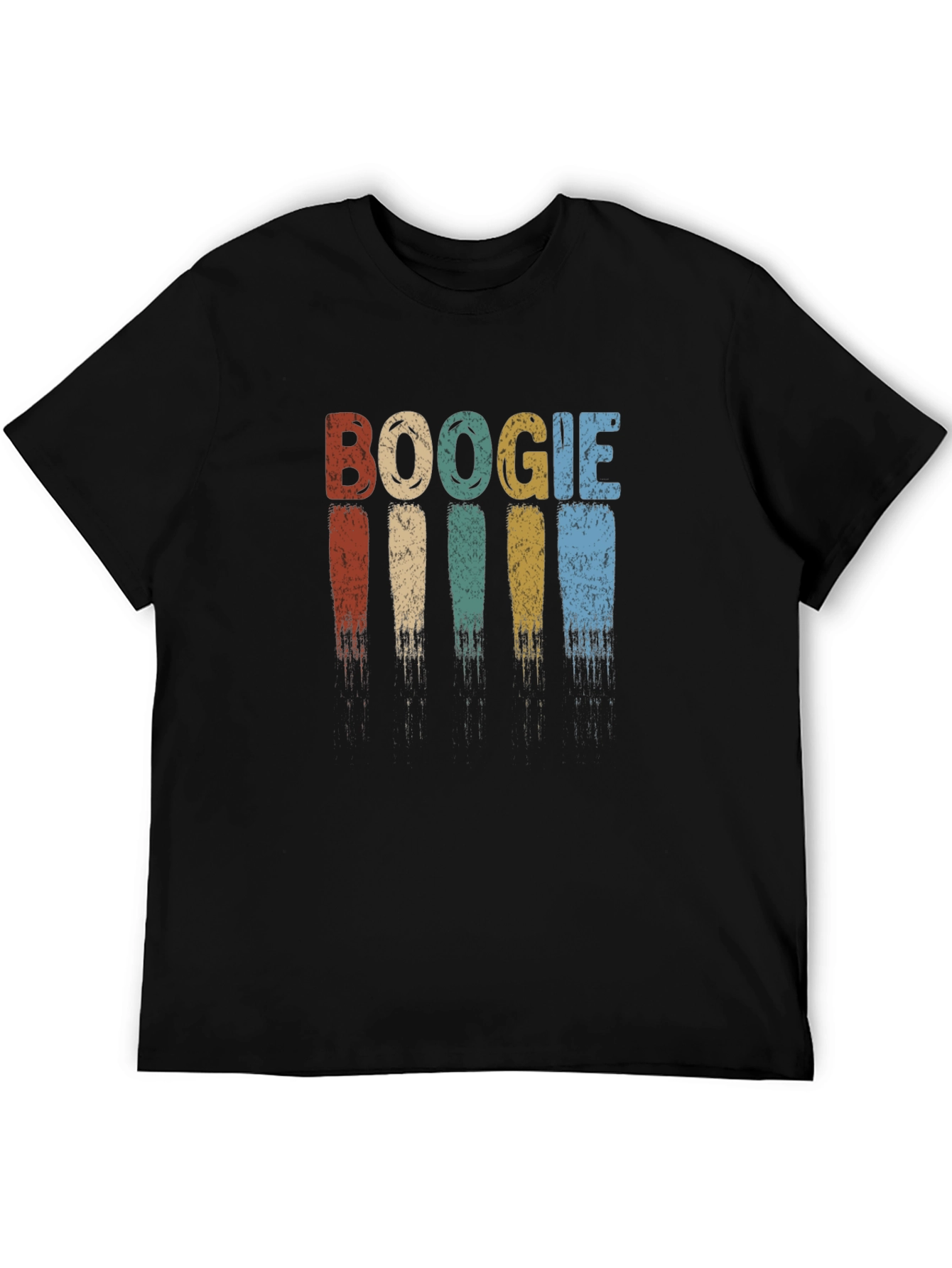 Boogie Retro Style Graphic Tee - Black