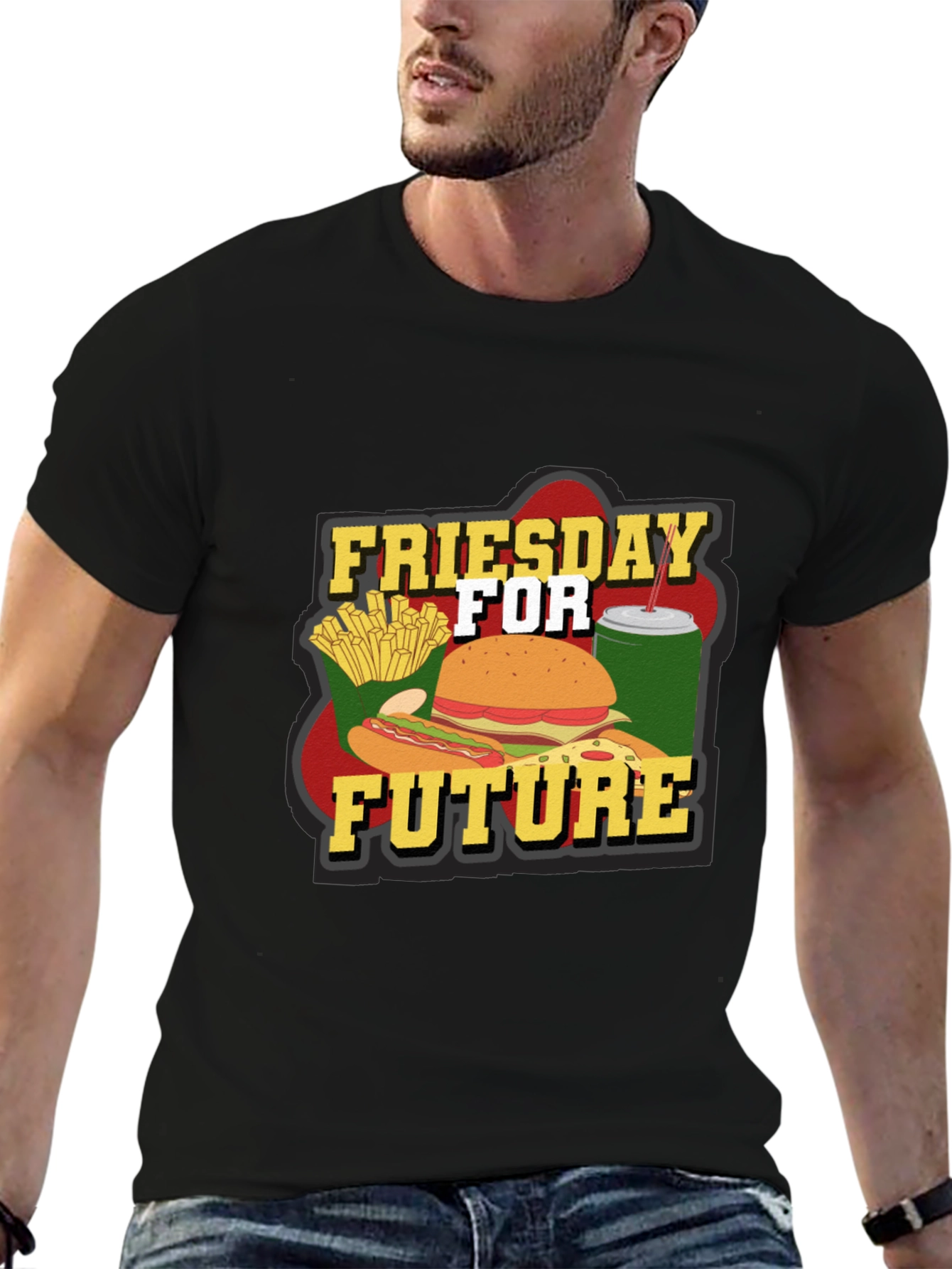 Friesday for Future T-Shirt Funny Fast Food Tee