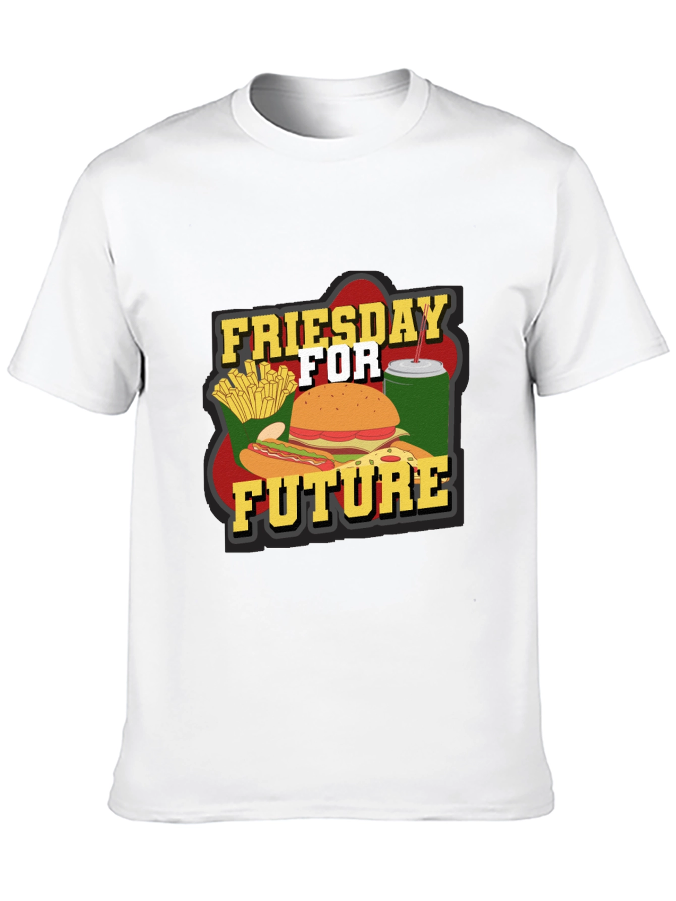 Friesday for Future T-Shirt Funny Fast Food Tee