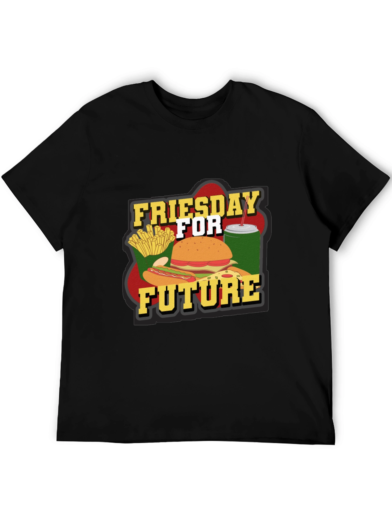 Friesday for Future T-Shirt Funny Fast Food Tee