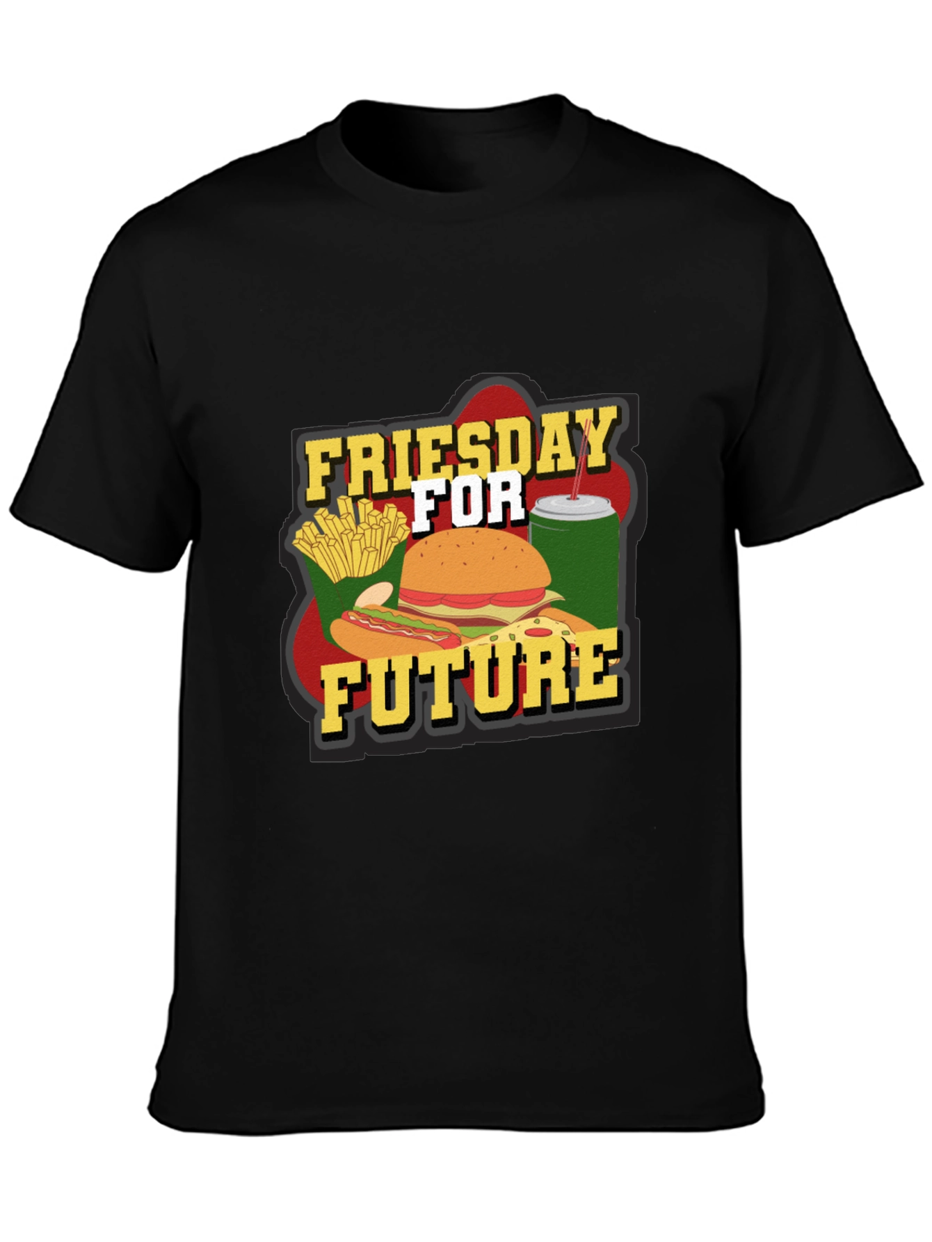 Friesday for Future T-Shirt Funny Fast Food Tee