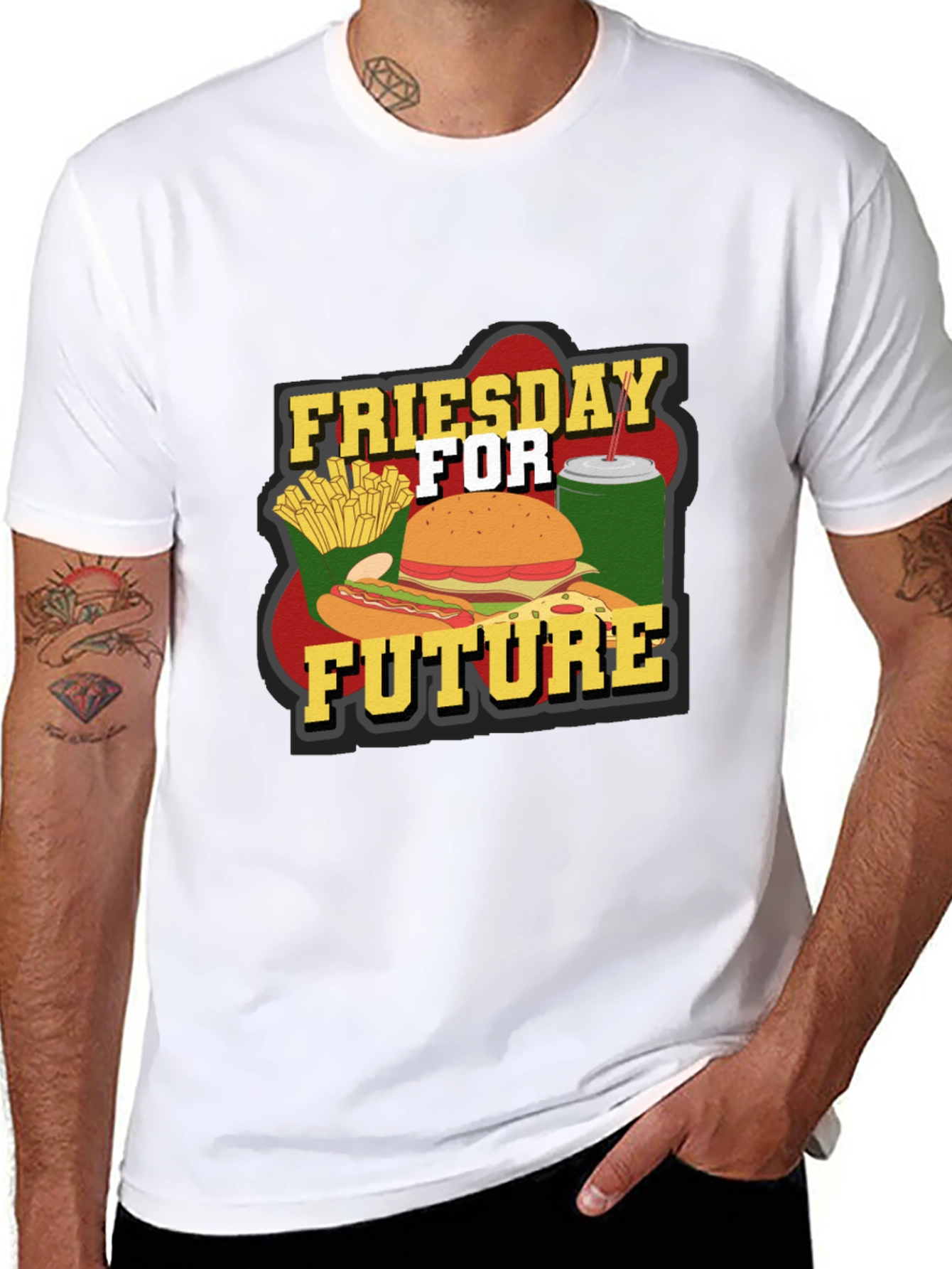 Friesday for Future T-Shirt Funny Fast Food Tee