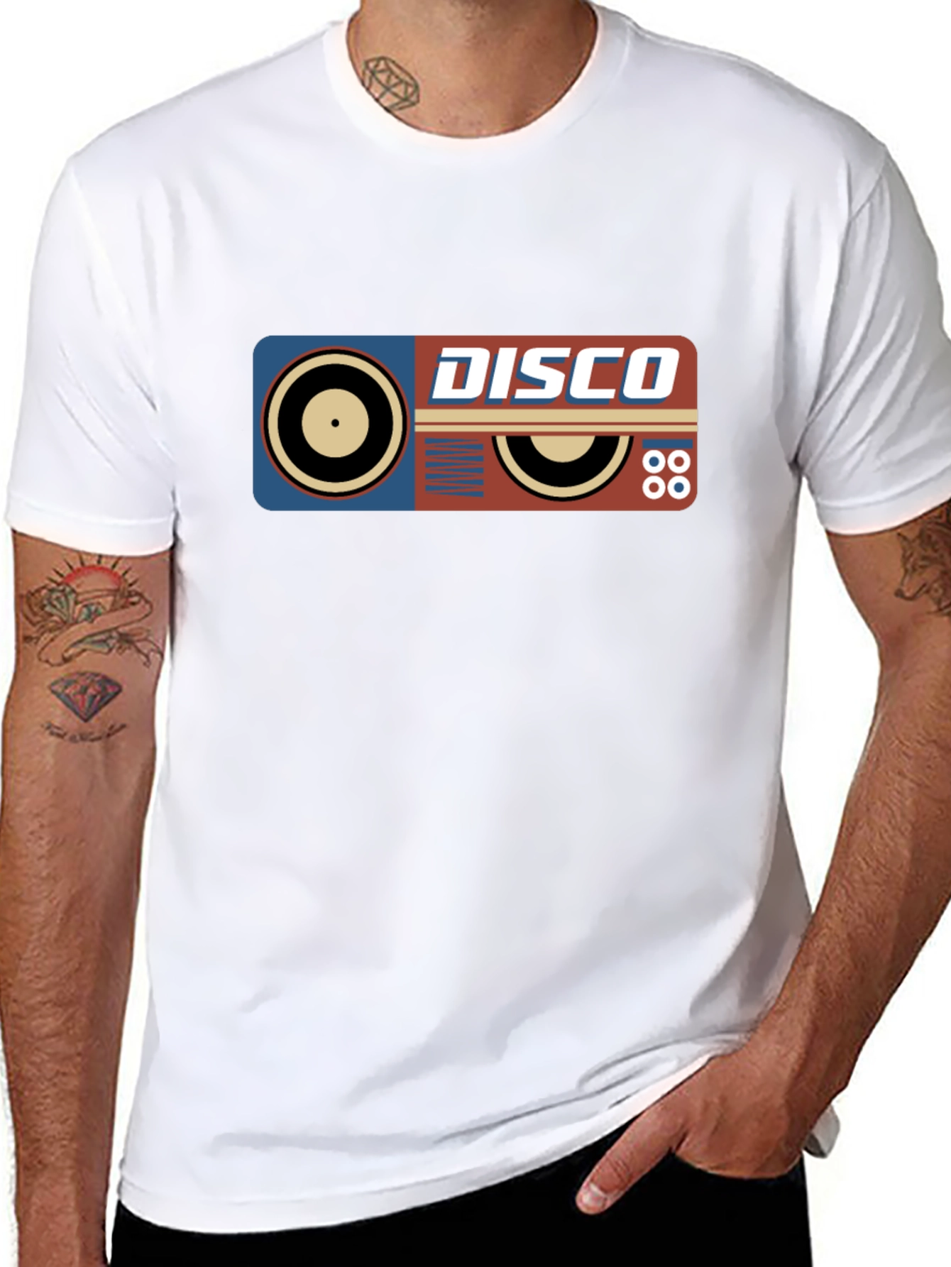 Retro Disco Record Graphic T-Shirt