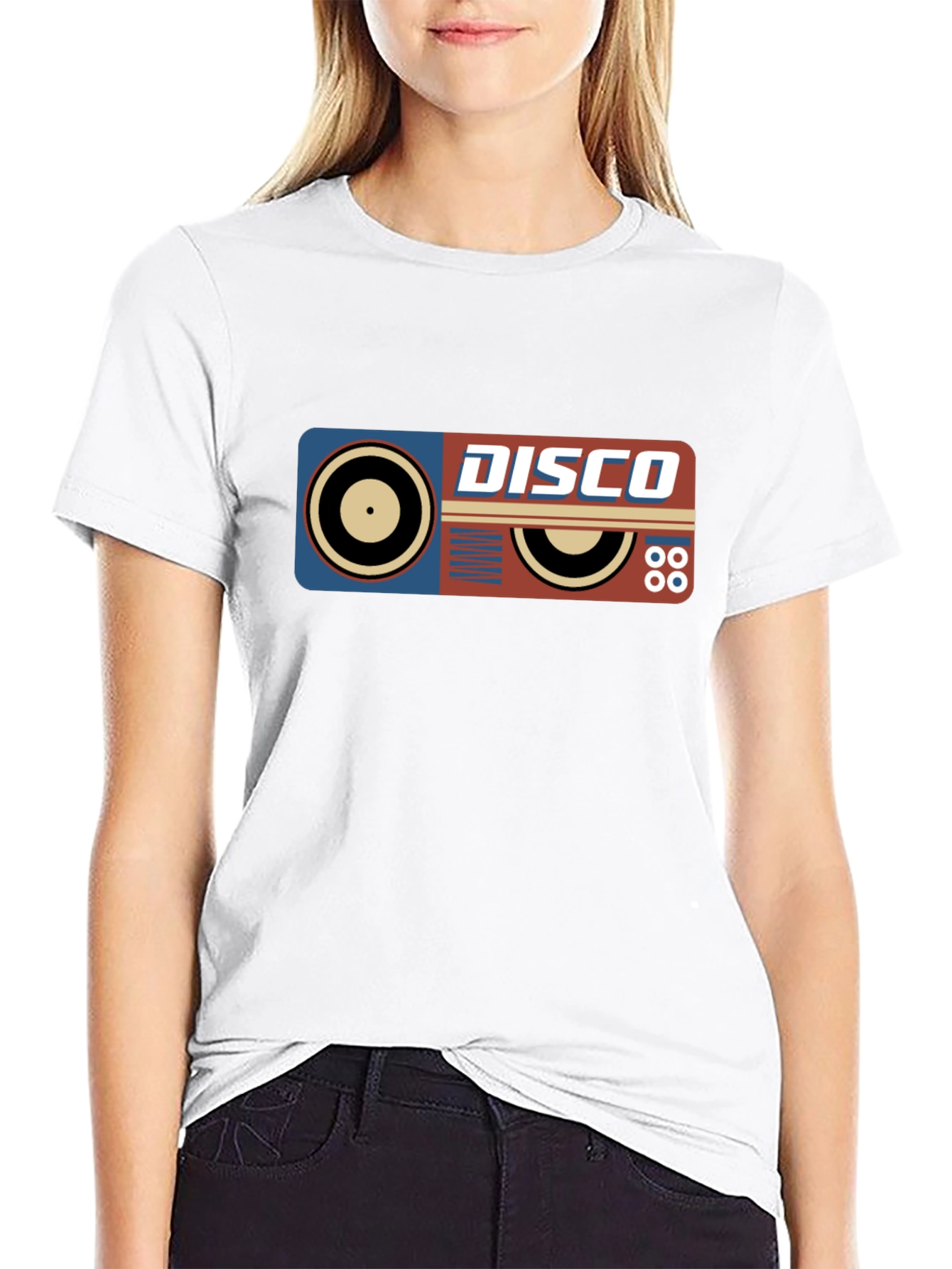 Retro Disco Record Graphic T-Shirt