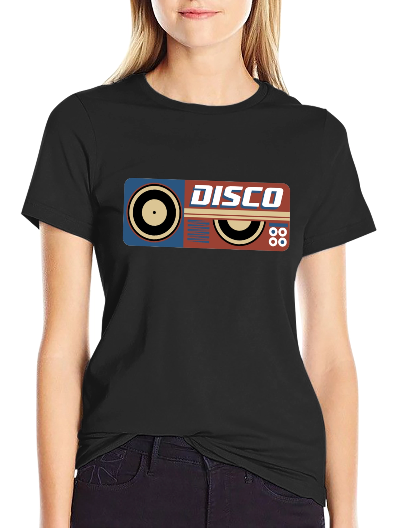 Retro Disco Record Graphic T-Shirt