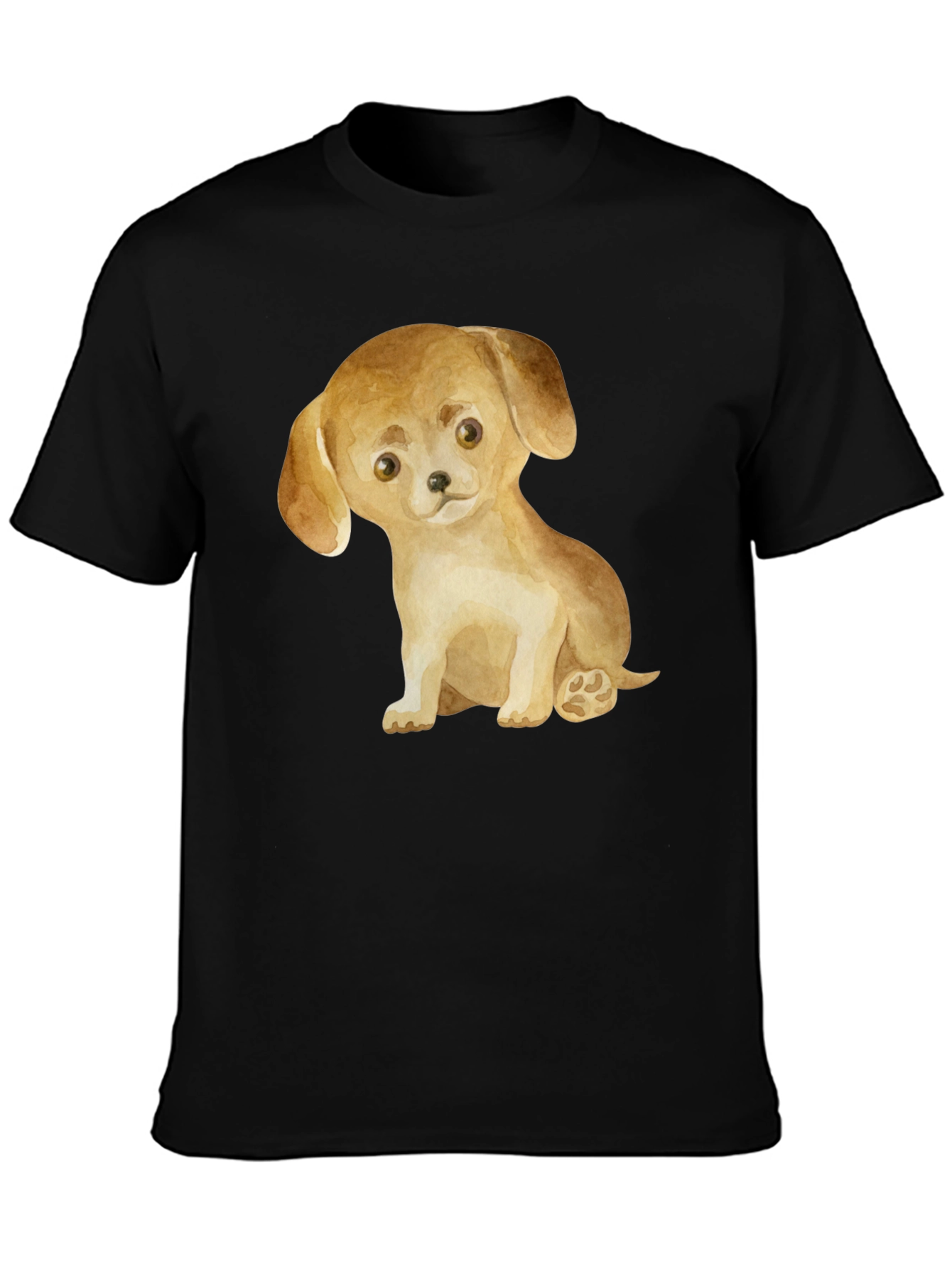 Cute Puppy Dog Graphic T-Shirt - Unisex Casual Tee