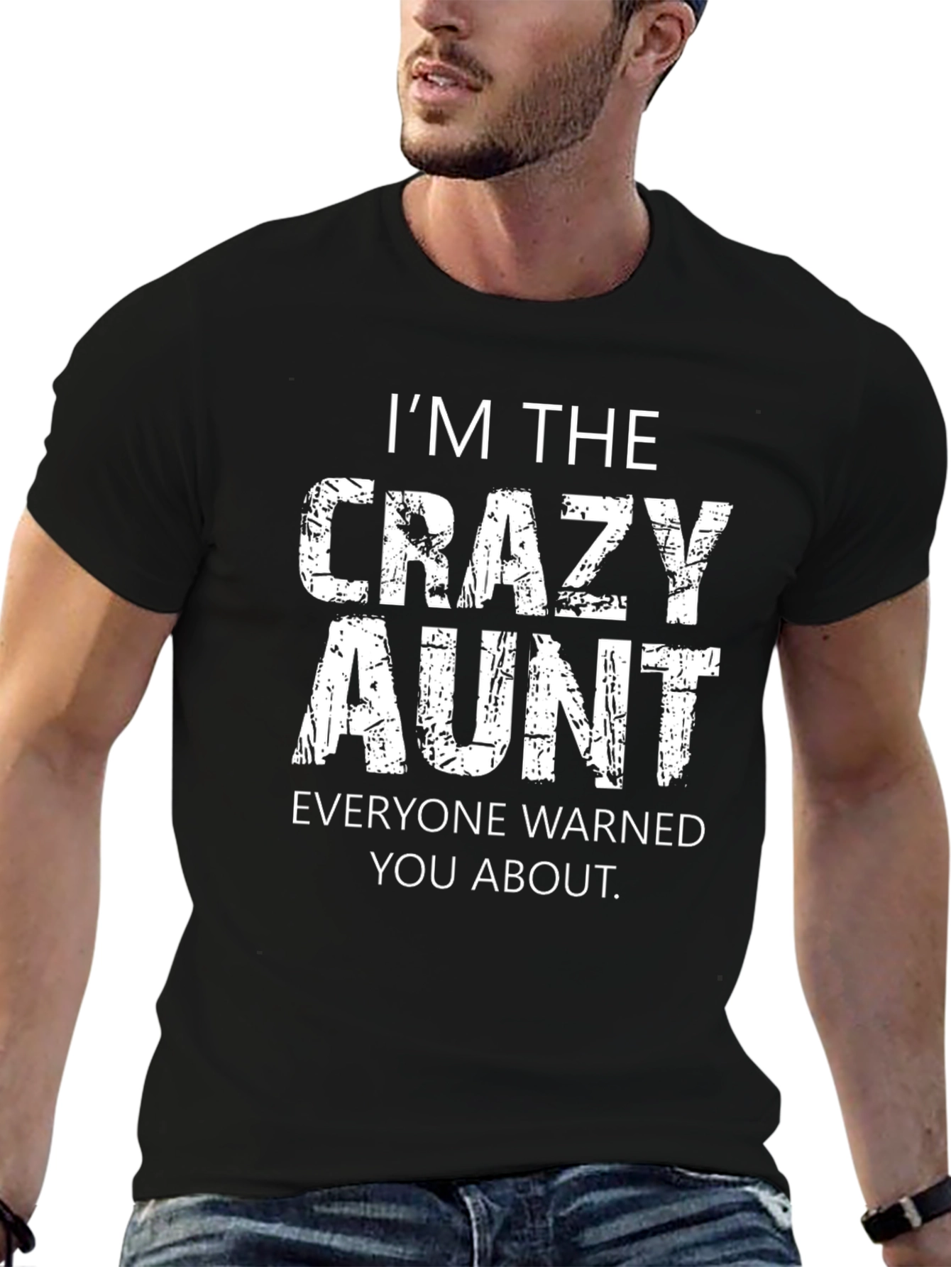 Crazy Aunt T-Shirt: Funny Warning Graphic Tee