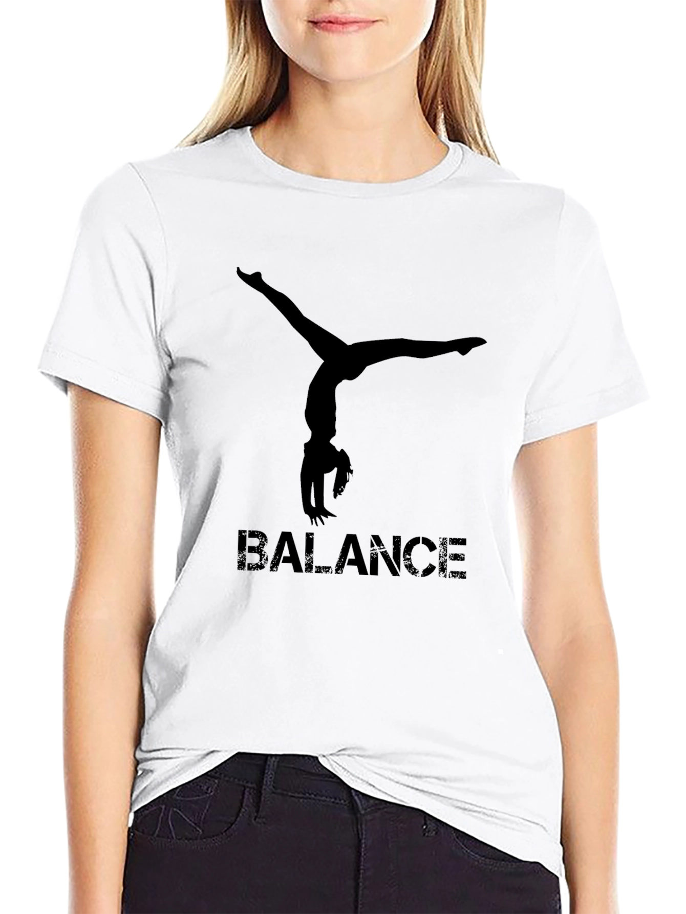 Balance Gymnast Black T-Shirt