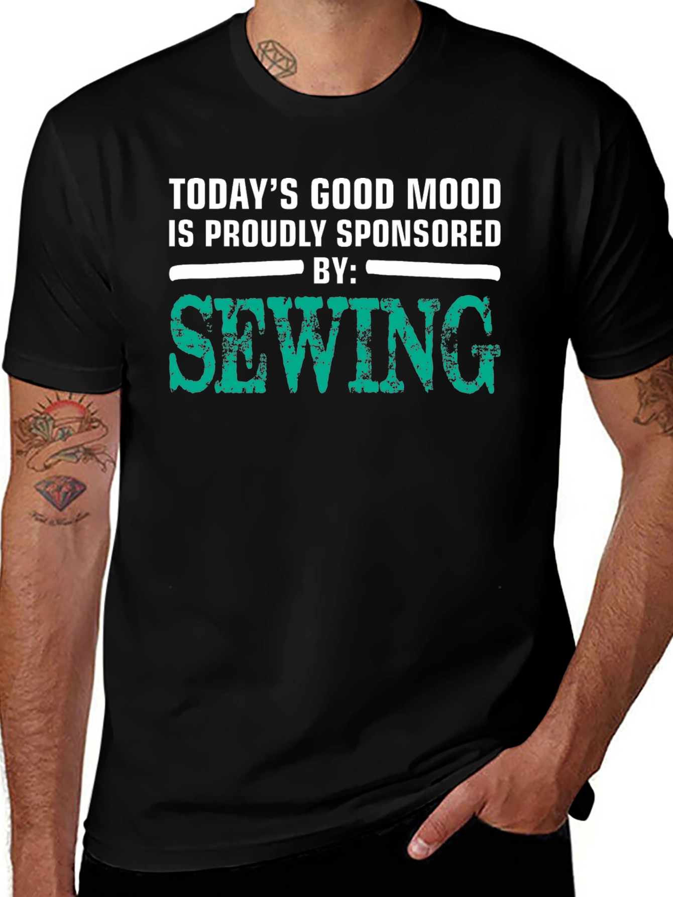 Todays Good Mood Sewing Graphic Tee