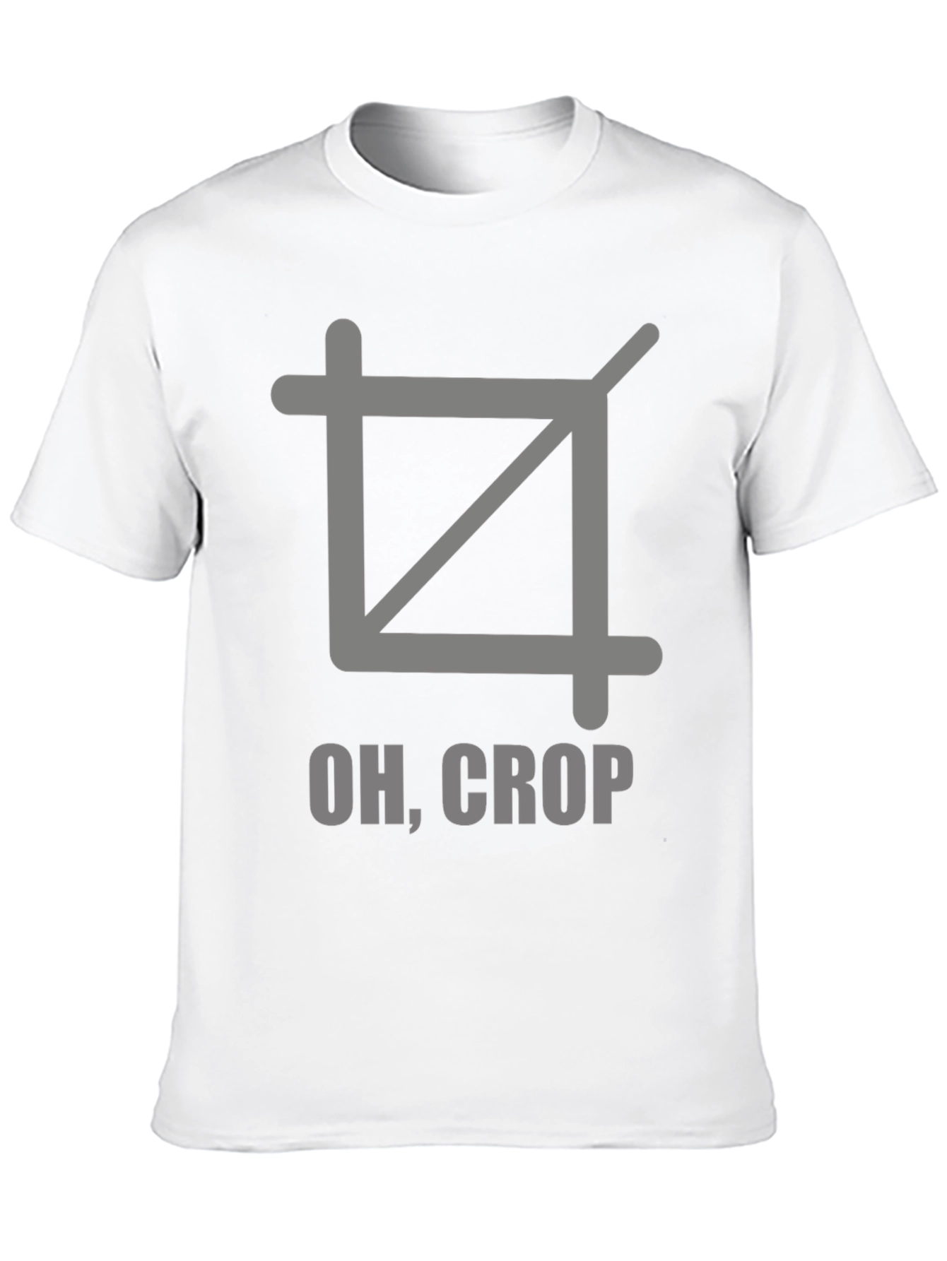 Oh Crop T-Shirt - Funny Photography Graphic Tee