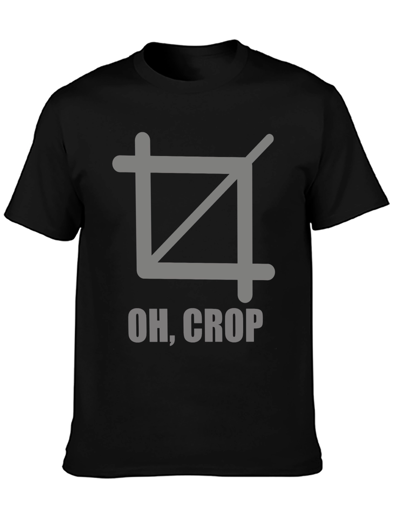 Oh Crop T-Shirt - Funny Photography Graphic Tee