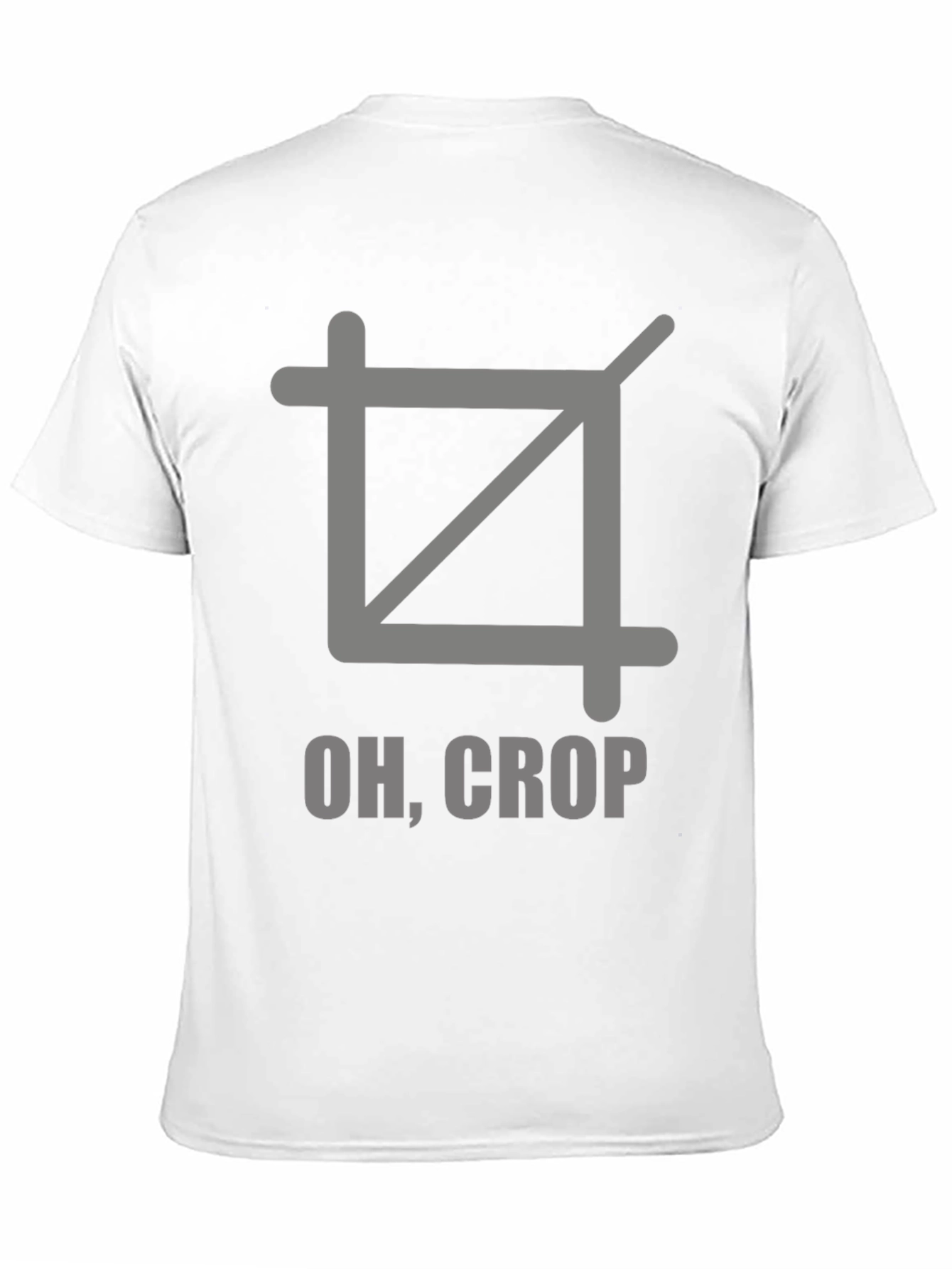 Oh Crop T-Shirt - Funny Photography Graphic Tee