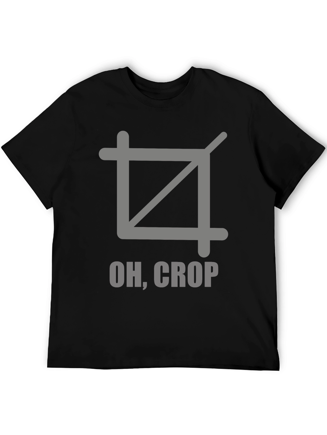 Oh Crop T-Shirt - Funny Photography Graphic Tee