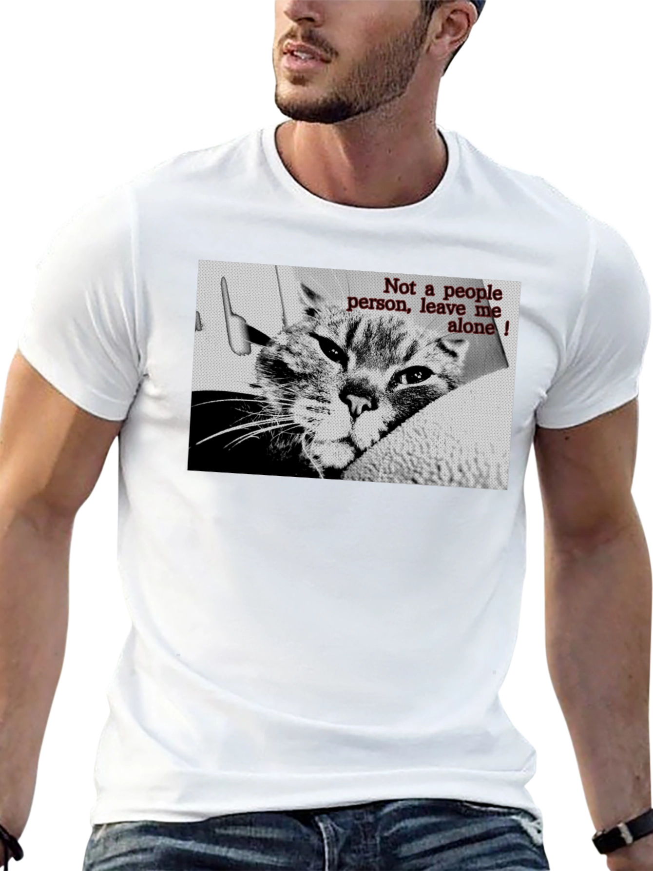 Not a People Person Cat T-Shirt