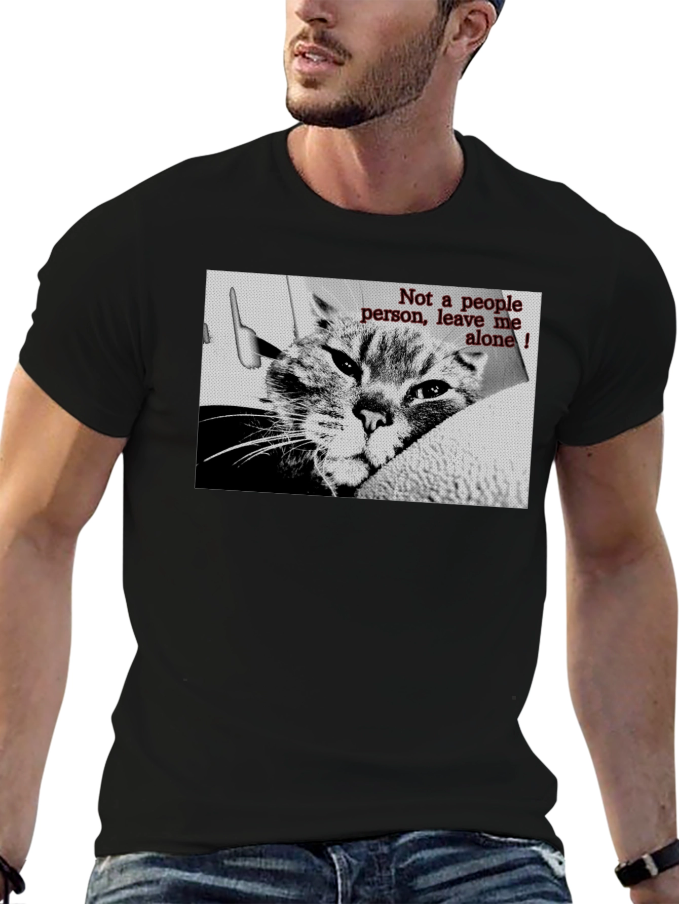 Not a People Person Cat T-Shirt