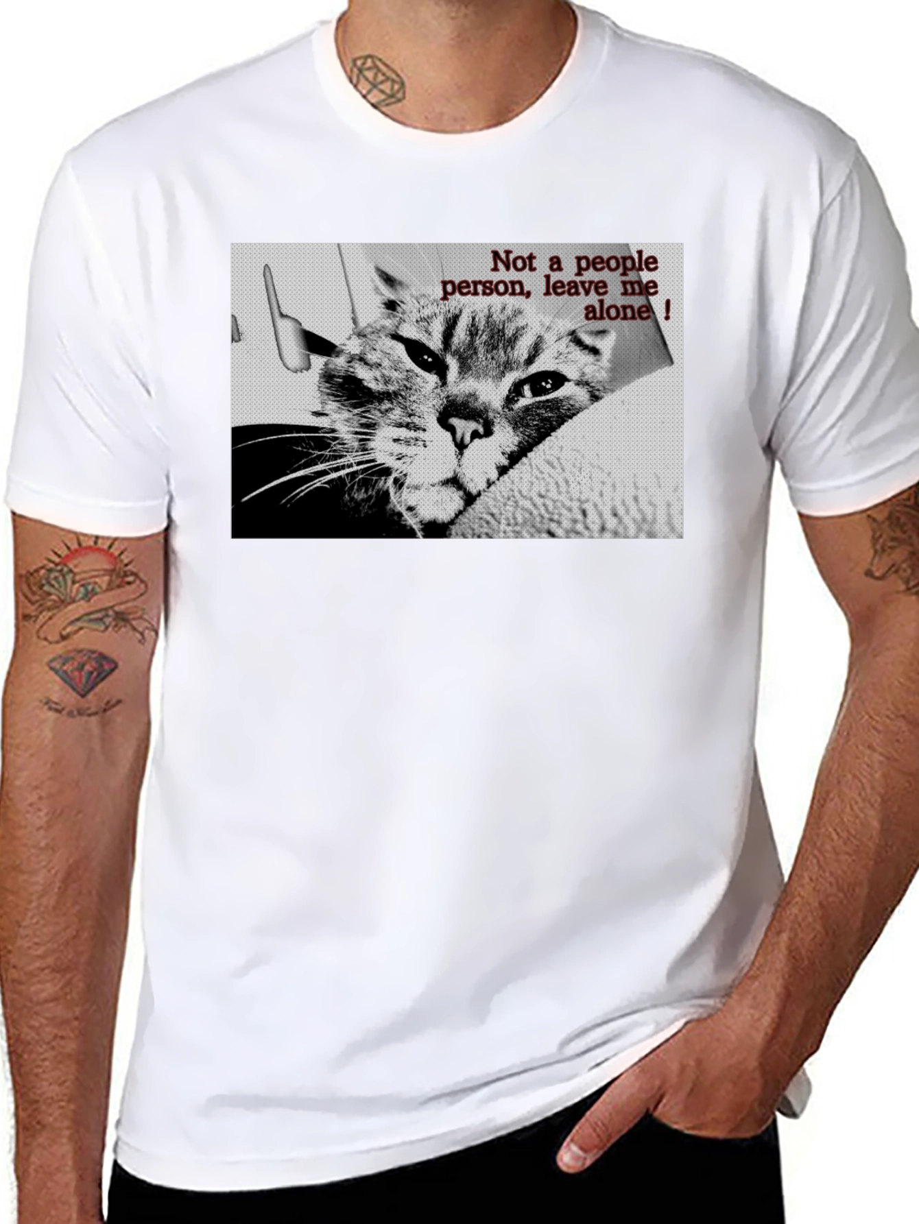 Not a People Person Cat T-Shirt