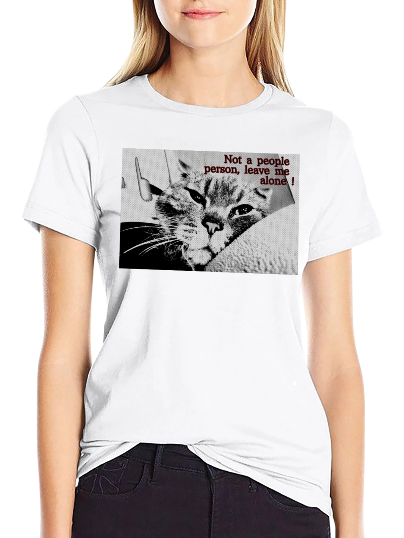 Not a People Person Cat T-Shirt