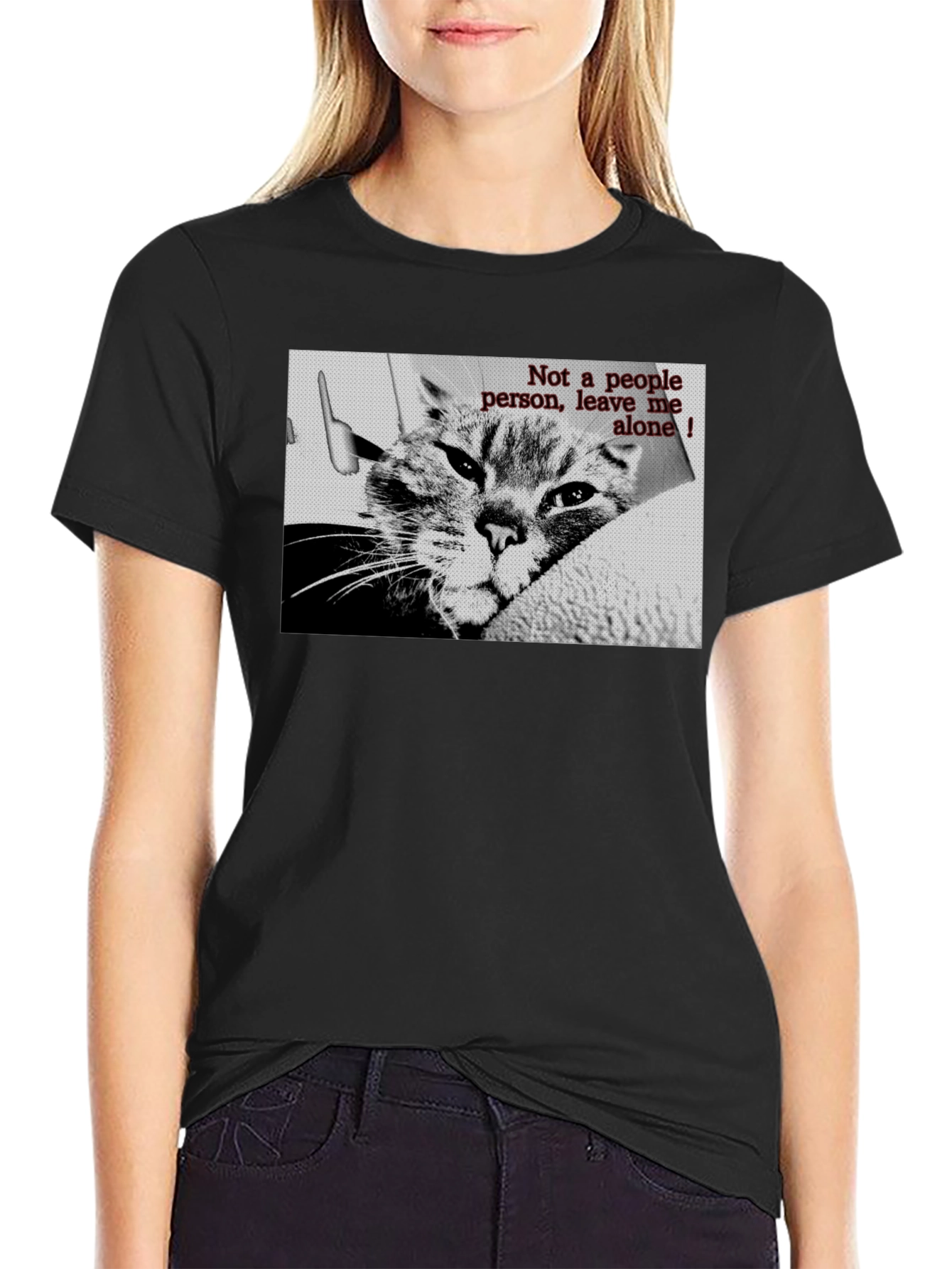 Not a People Person Cat T-Shirt