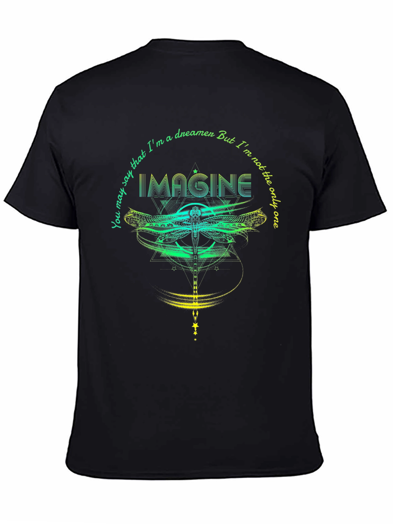 Imagine Dragonfly Graphic T-Shirt - Dreamer Tee
