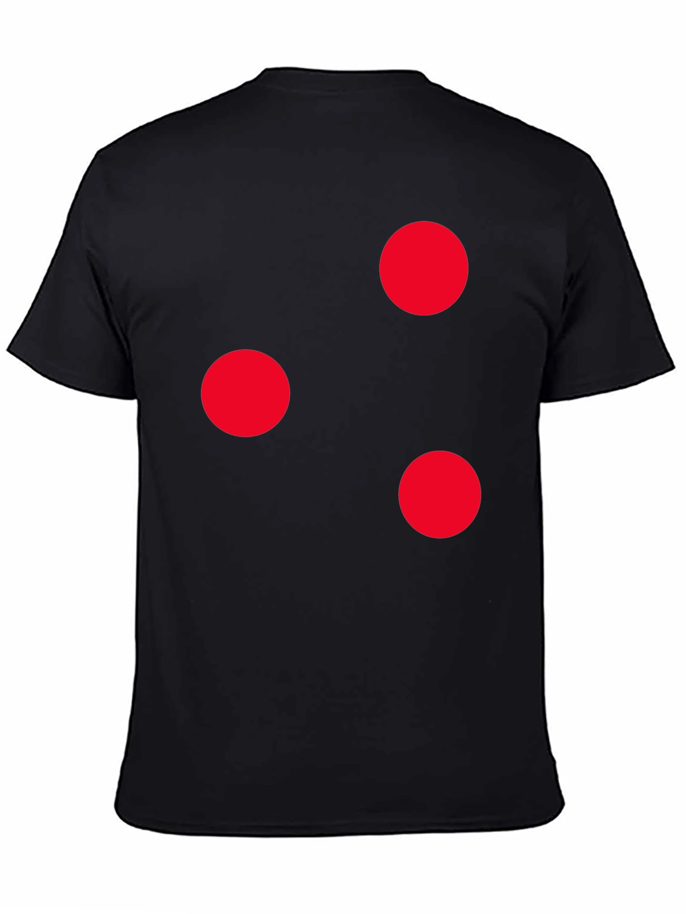 Minimalist Red Dot Black T-Shirt
