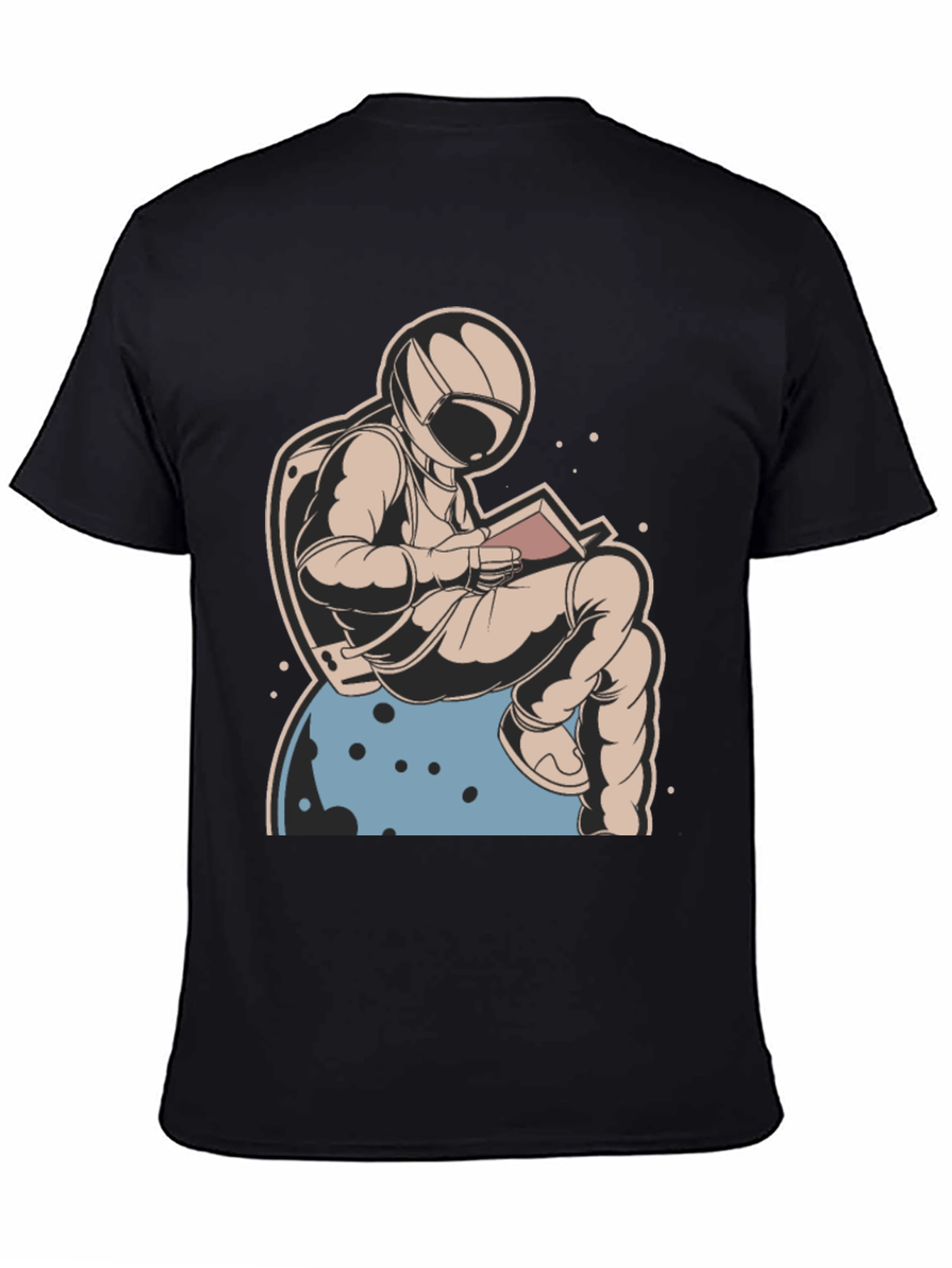 Astronaut Reading Book T-Shirt - Space Lover Tee