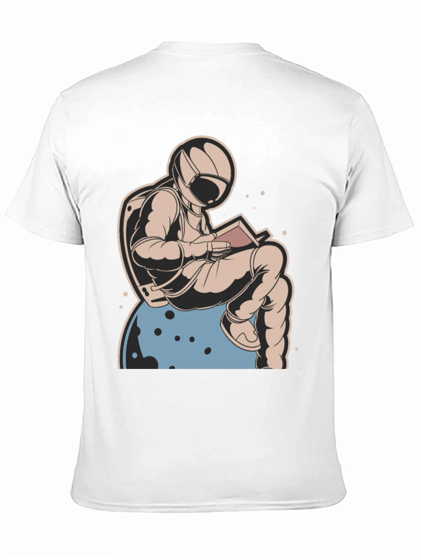 Astronaut Reading Book T-Shirt - Space Lover Tee