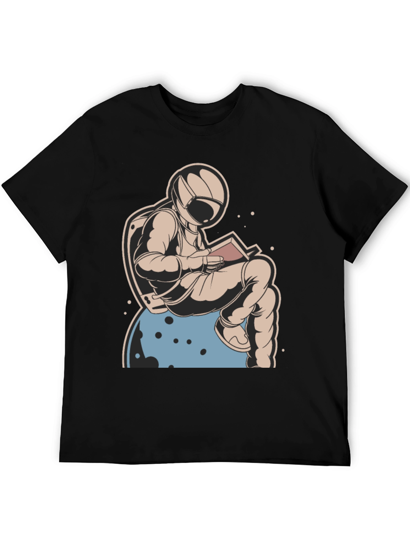 Astronaut Reading Book T-Shirt - Space Lover Tee