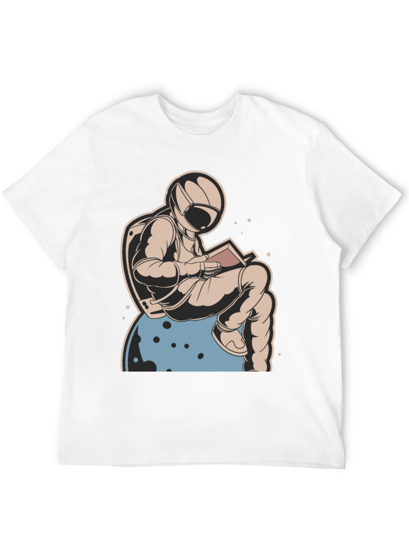 Astronaut Reading Book T-Shirt - Space Lover Tee