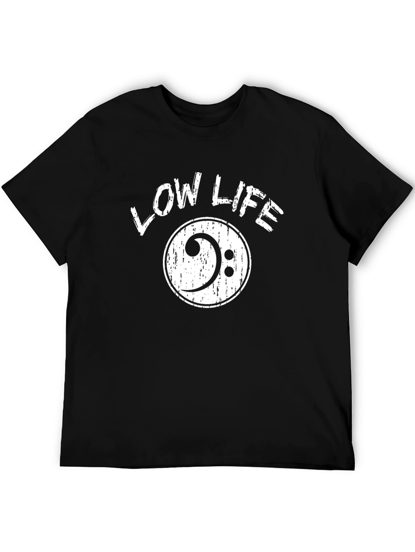 Low Life Bass Clef Graphic T-Shirt
