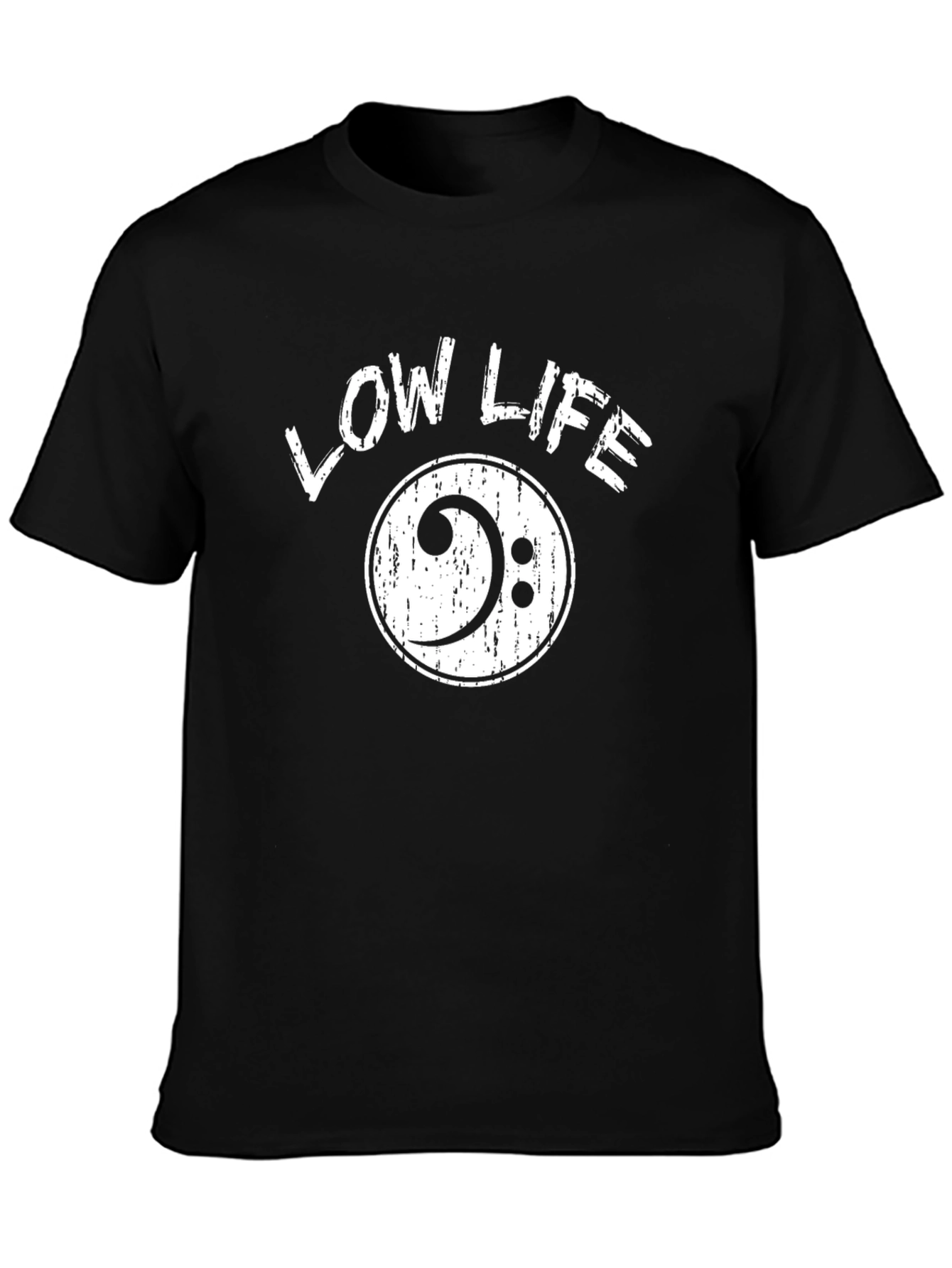 Low Life Bass Clef Graphic T-Shirt