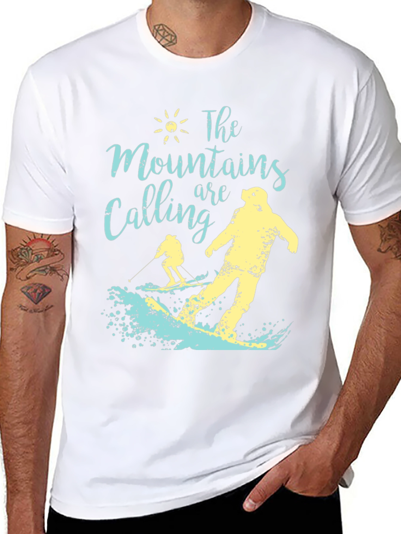 Mountains Calling Graphic T-Shirt - Adventure Ready Tee