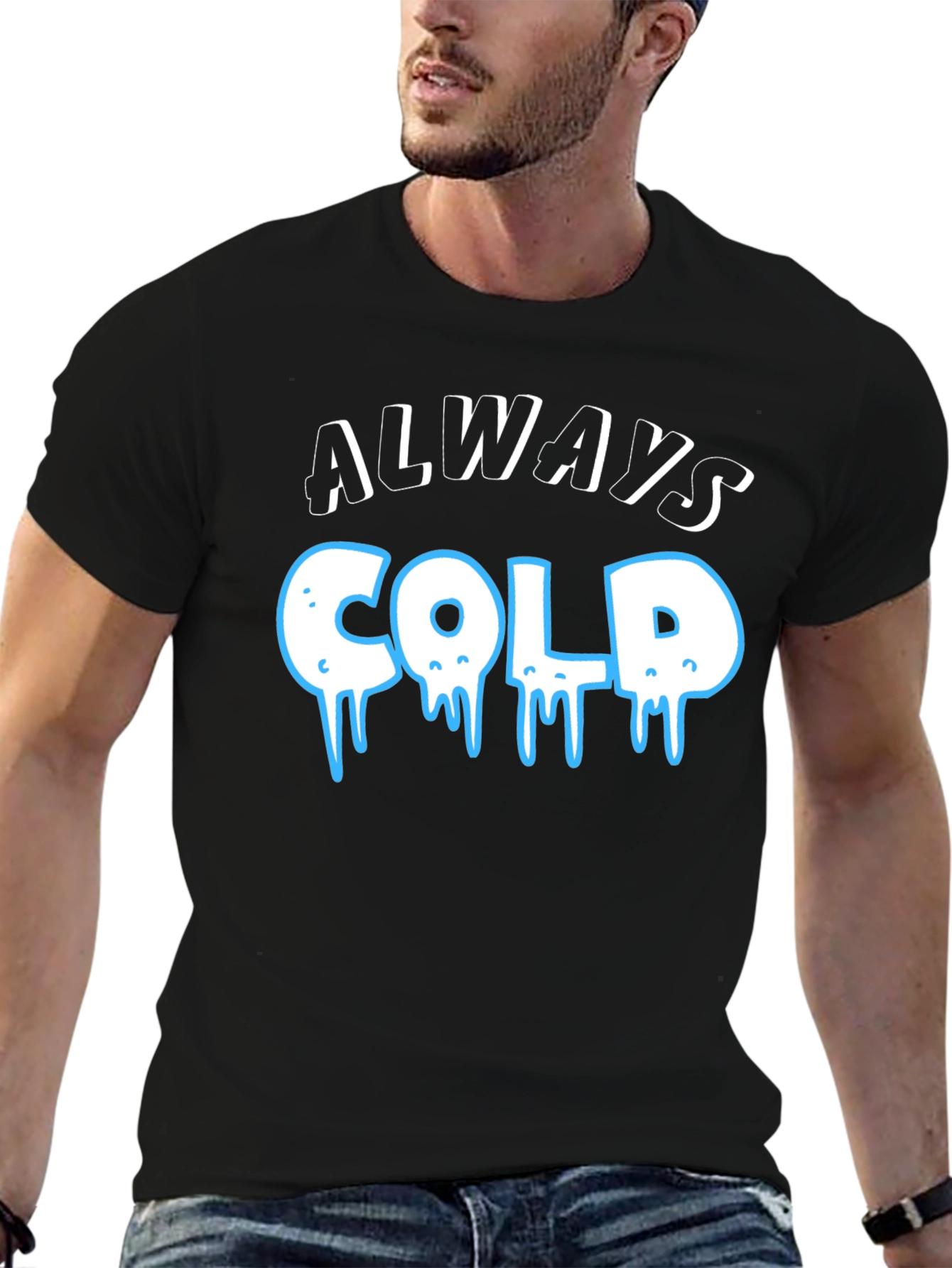 Always Cold Graphic T-Shirt - Black