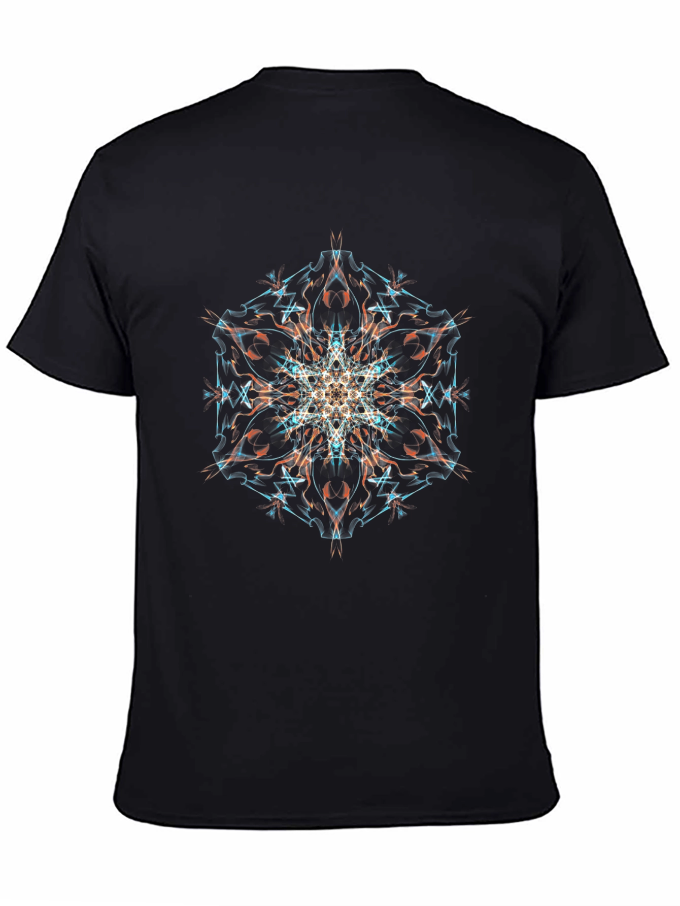 Geometric Mandala Black T-Shirt