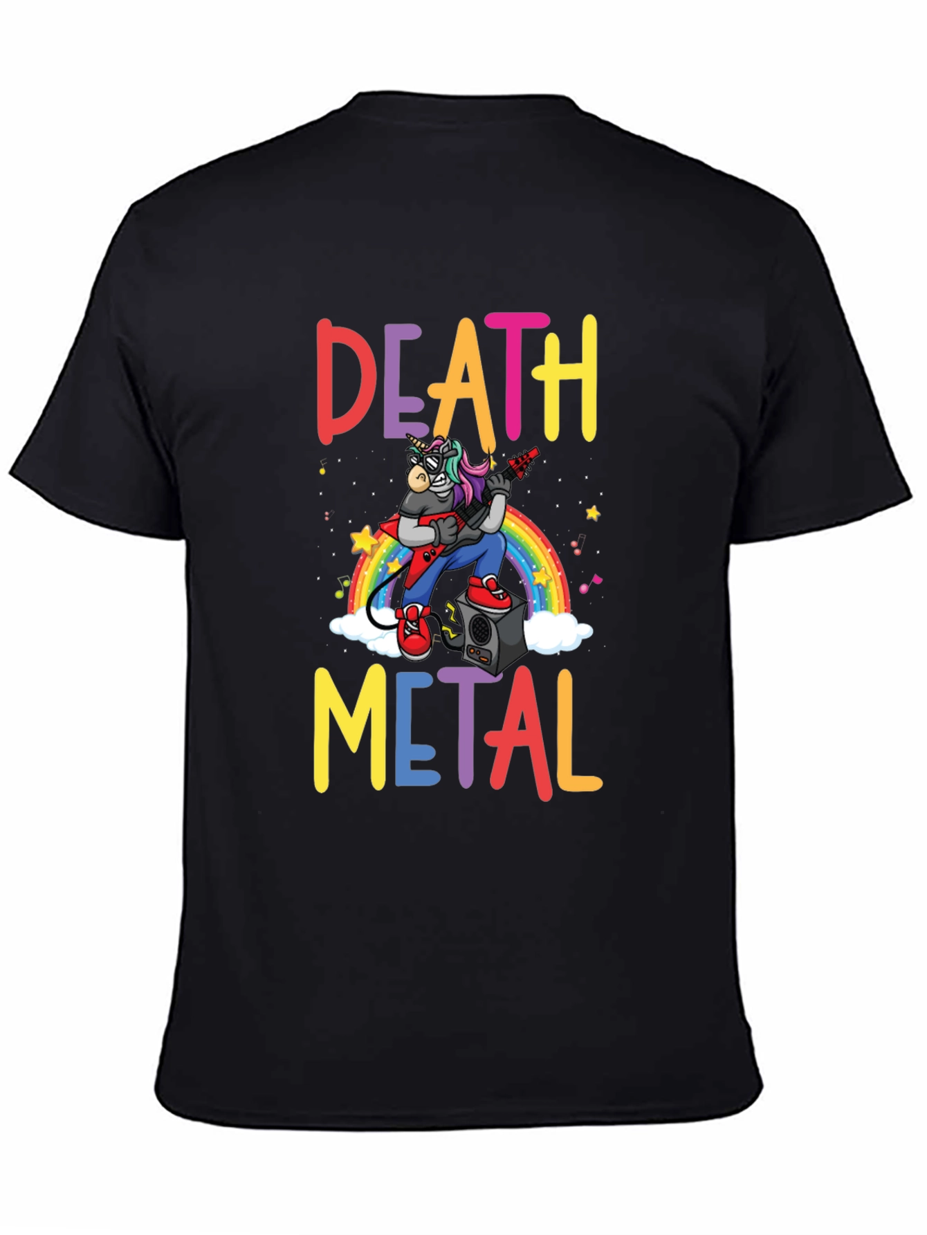 Death Metal Unicorn Graphic T-Shirt