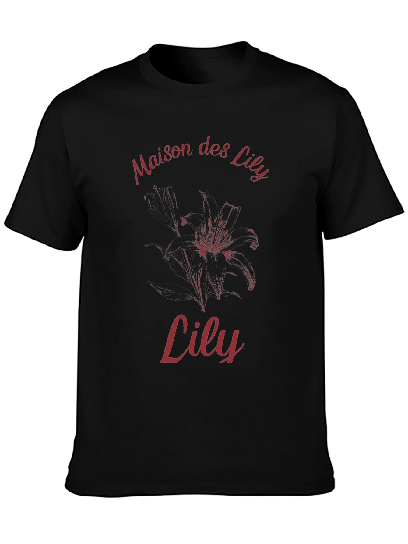Maison des Lily Graphic T-Shirt - Black