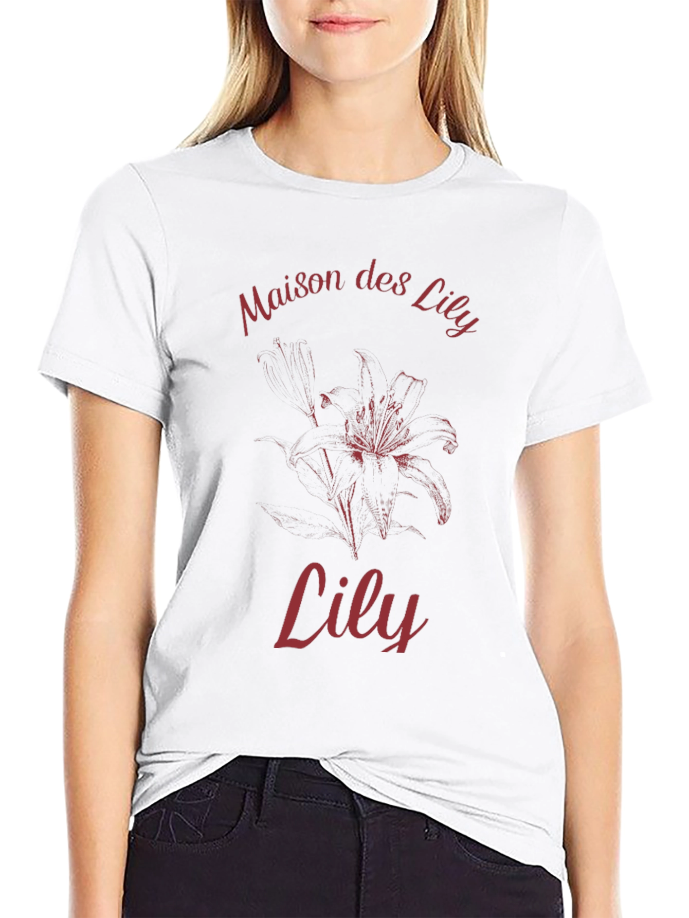 Maison des Lily Graphic T-Shirt - Black