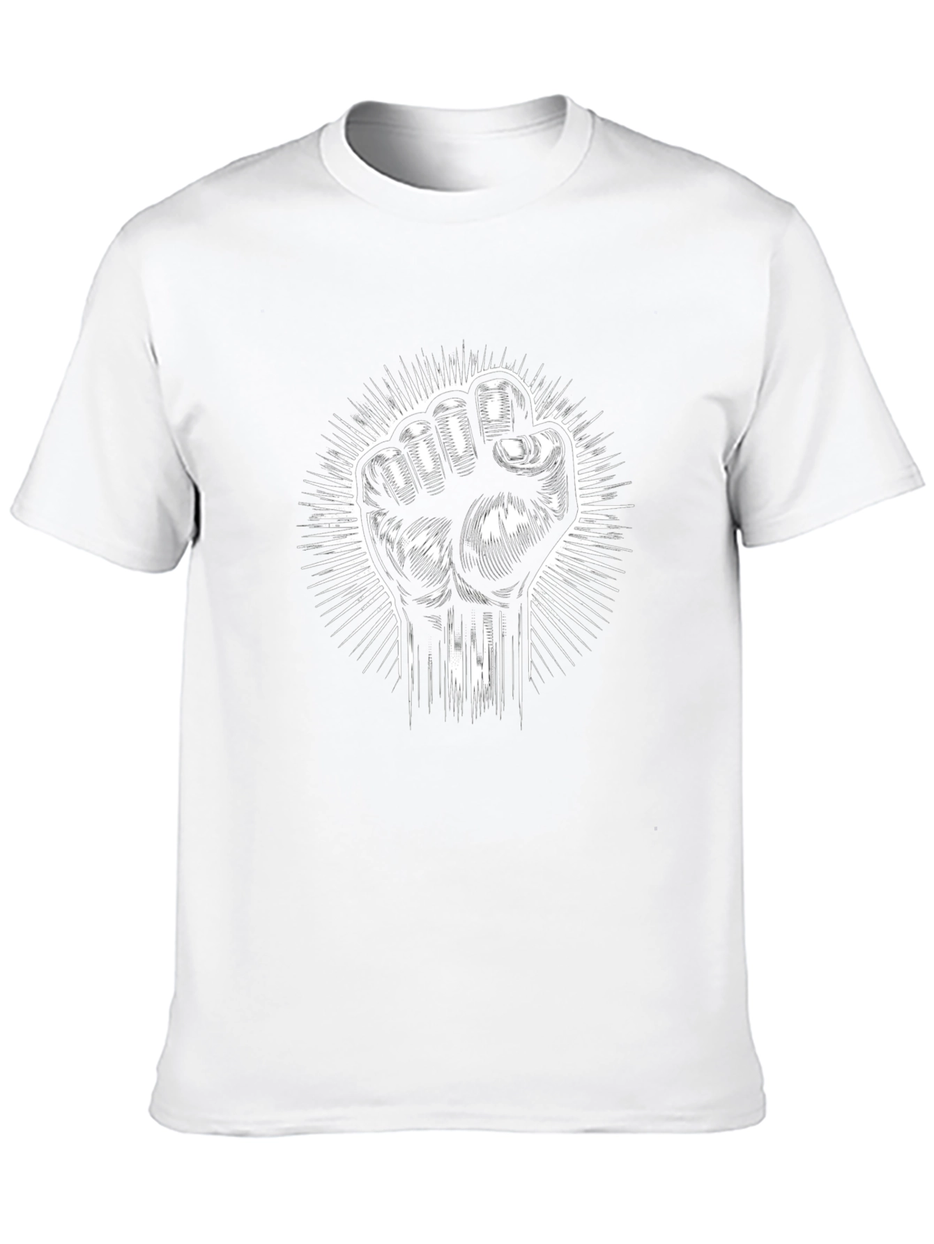 Empowered Fist Graphic Tee - Black