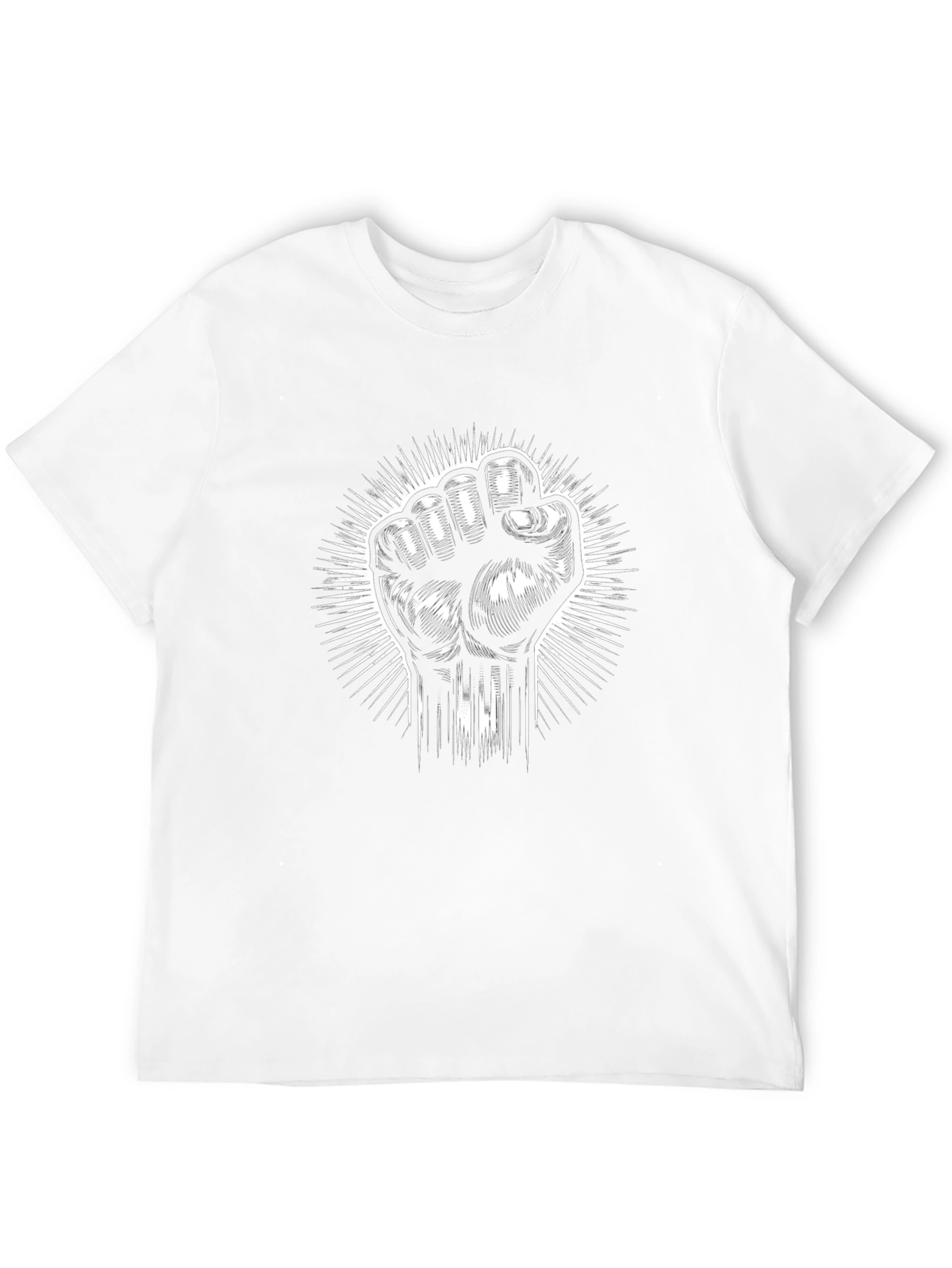 Empowered Fist Graphic Tee - Black