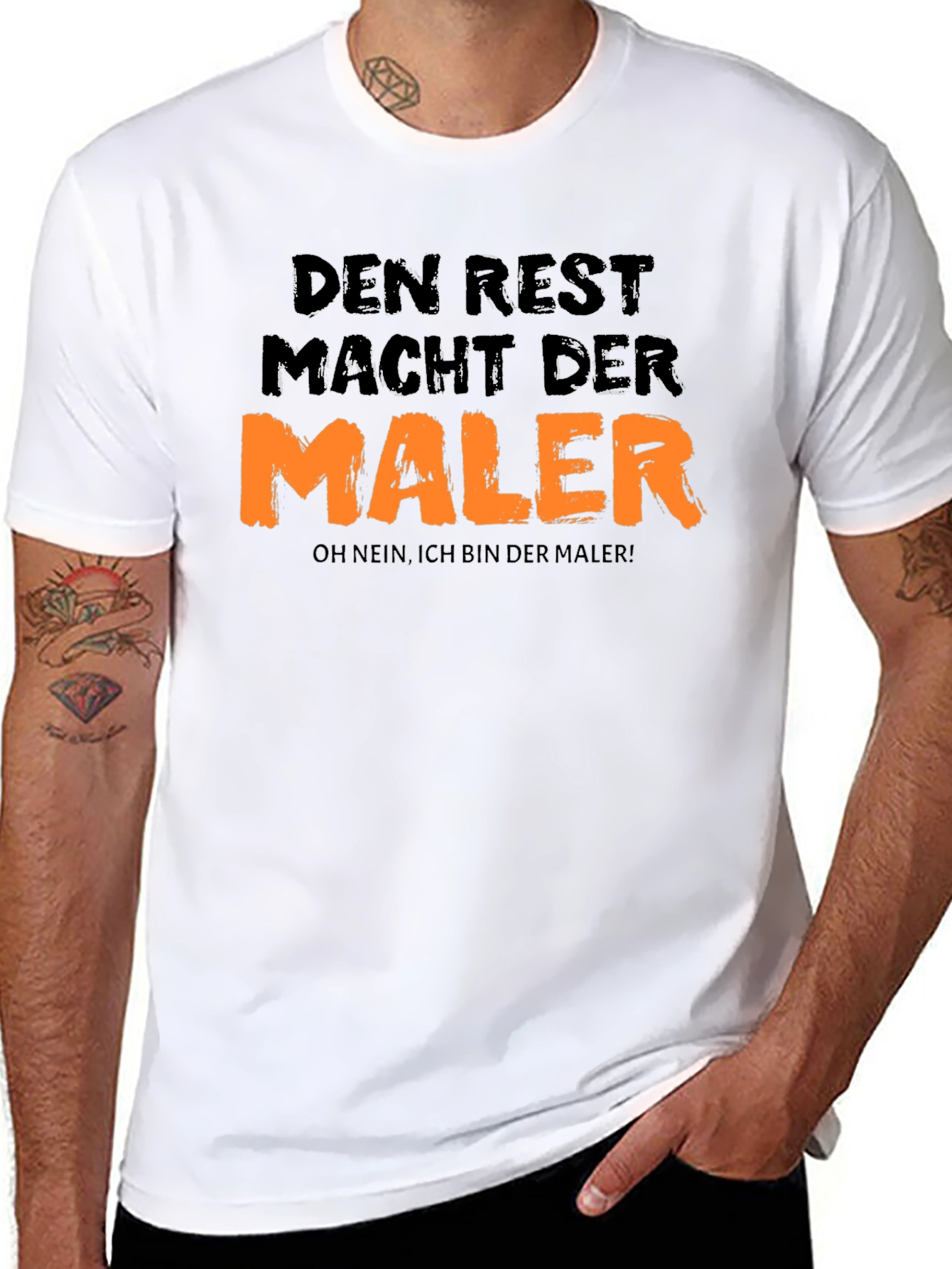Den Rest Macht Der Maler Black Graphic Tee