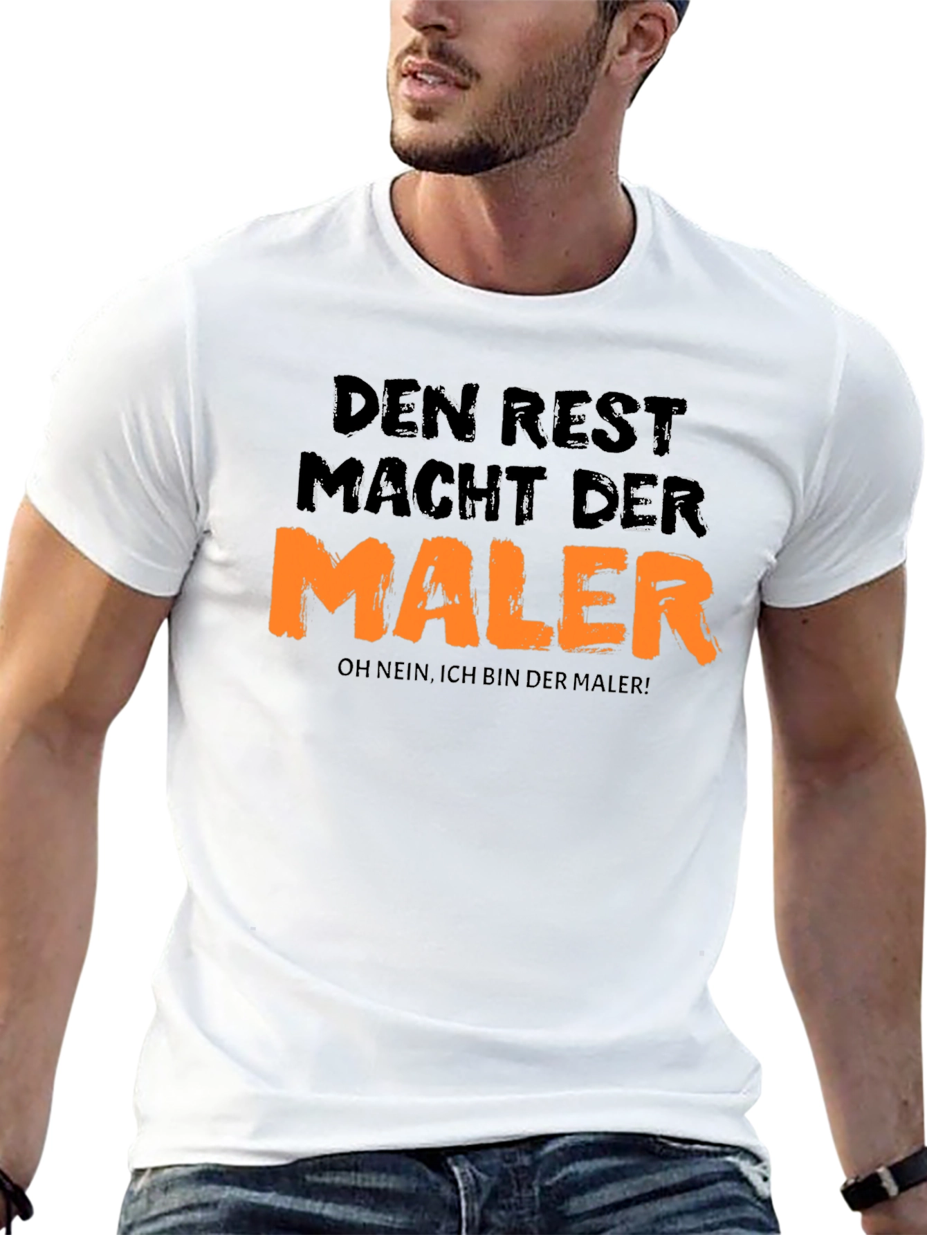 Den Rest Macht Der Maler Black Graphic Tee