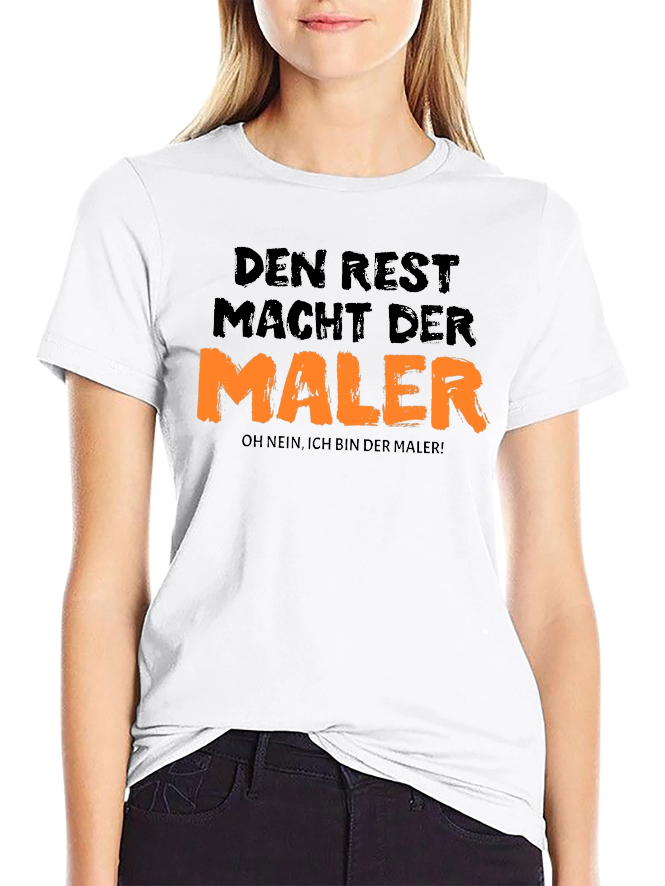 Den Rest Macht Der Maler Black Graphic Tee
