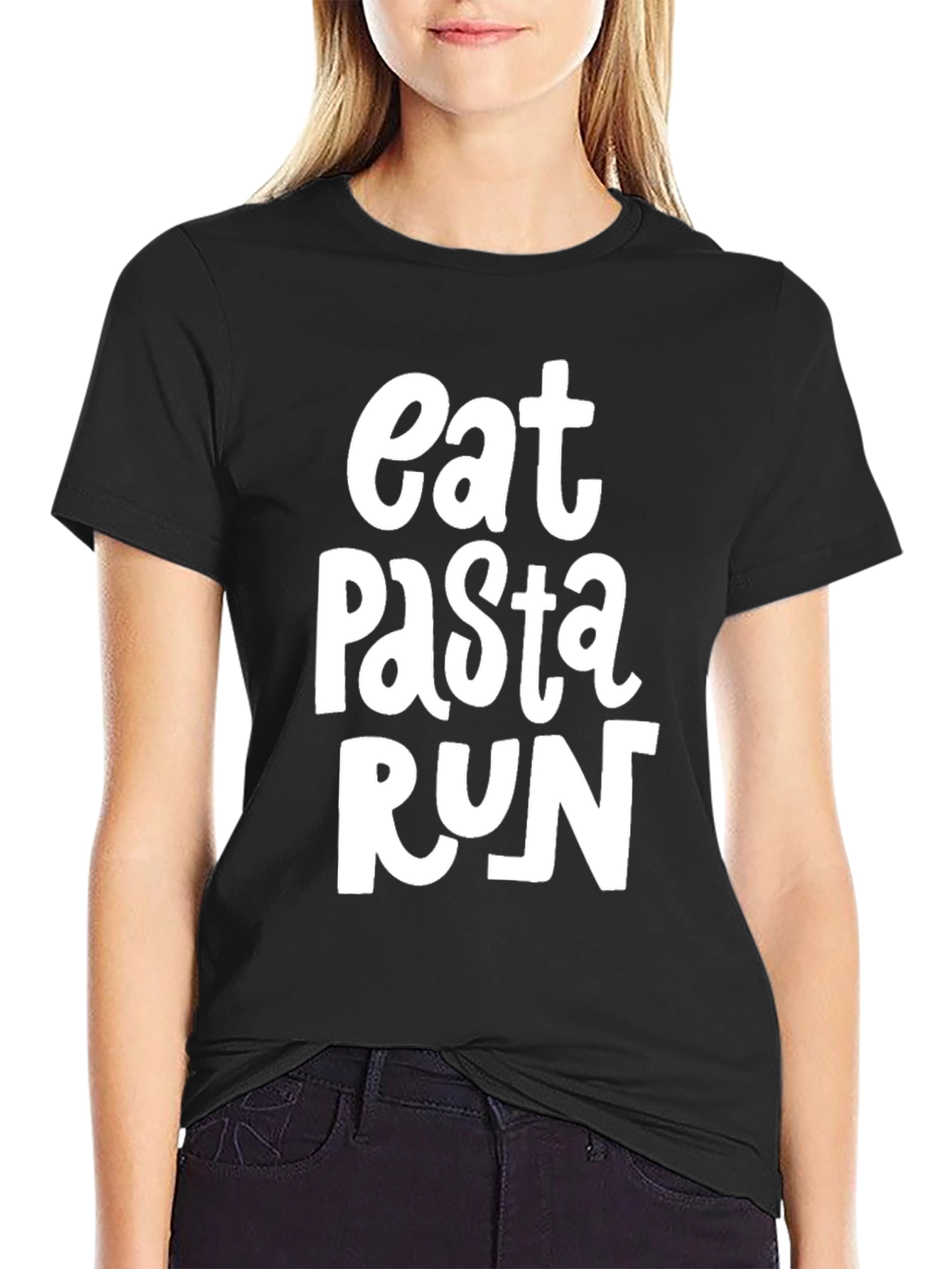 Eat Pasta Run Graphic Tee