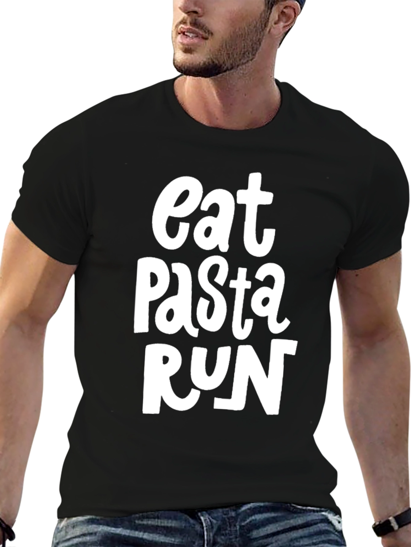 Eat Pasta Run Graphic Tee