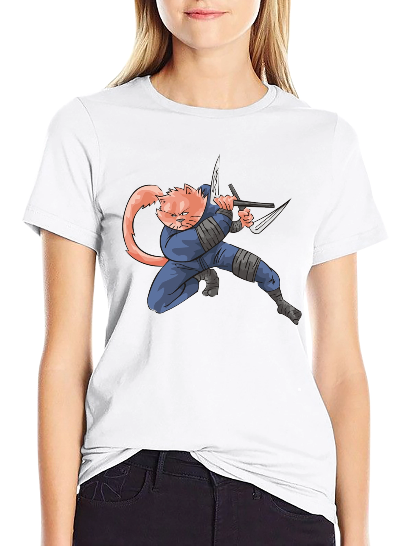 Ninja Cat T-Shirt - Unique Graphic Tee