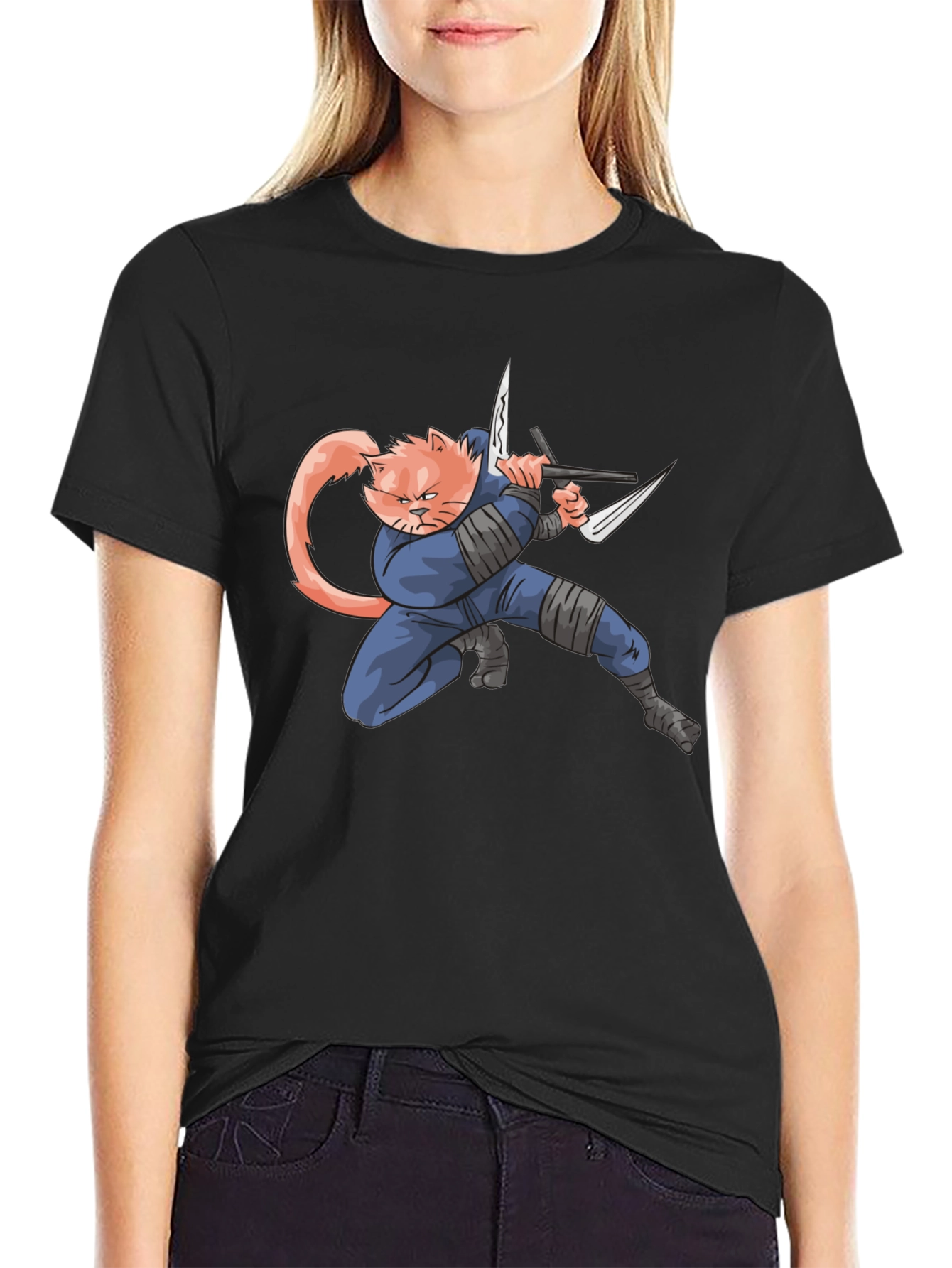 Ninja Cat T-Shirt - Unique Graphic Tee