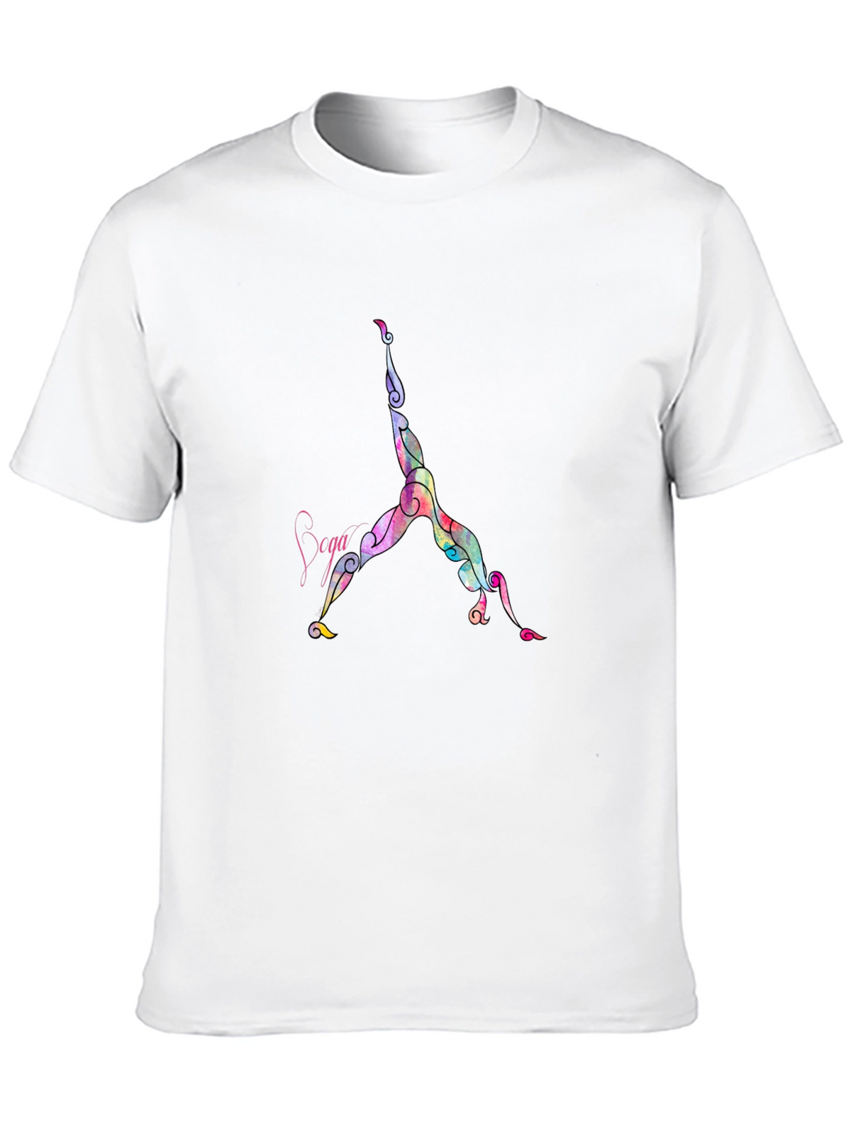 Yoga Pose Graphic Tee - Comfortable Black T-Shirt