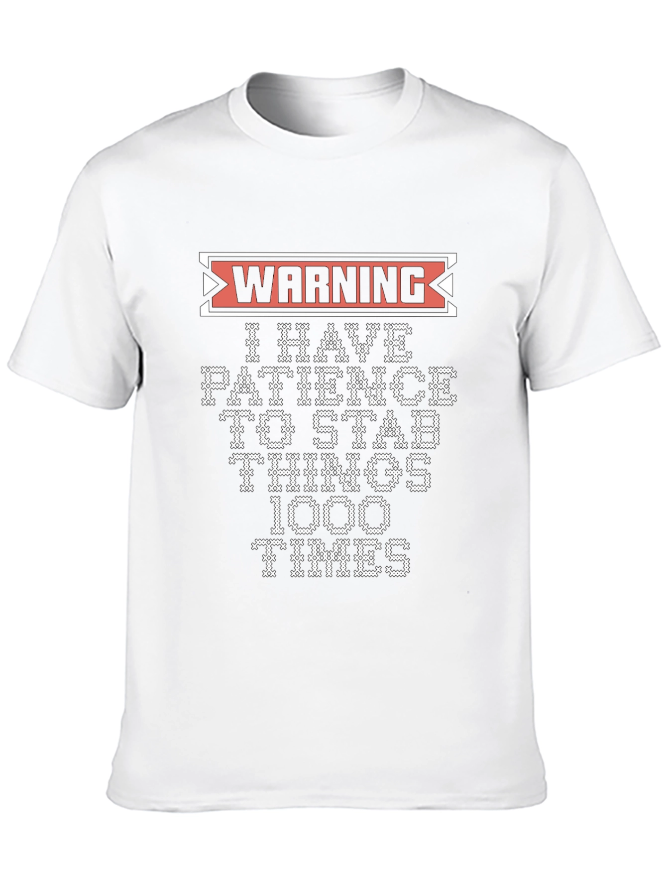 Warning: I Have Patience Graphic Novelty T-Shirt